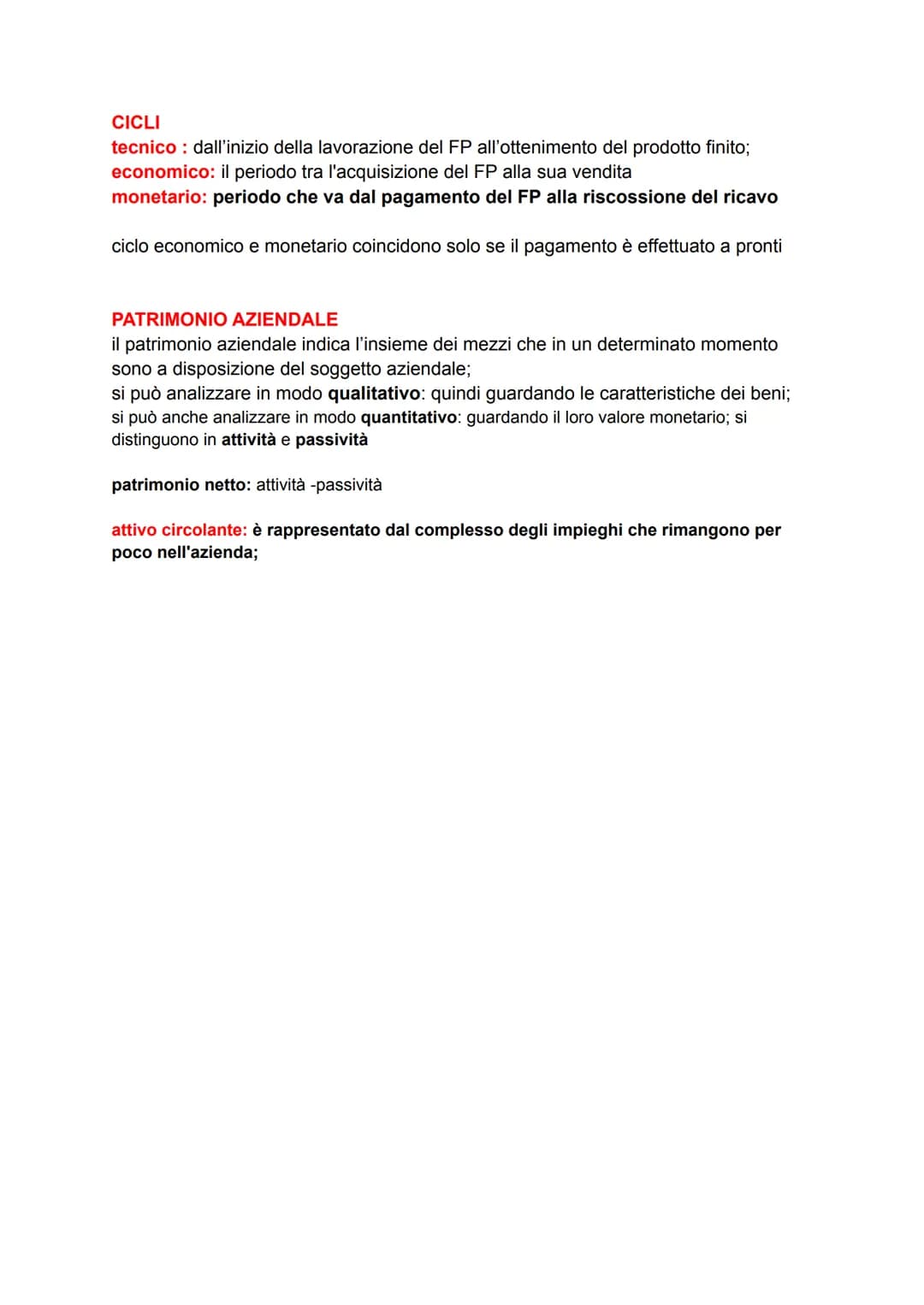 GESTIONE D'IMPRESA
aspetto patrimoniale, aspetto finanziario, aspetto economico
GESTIONE: insieme delle operazioni e decisioni fatte attuate