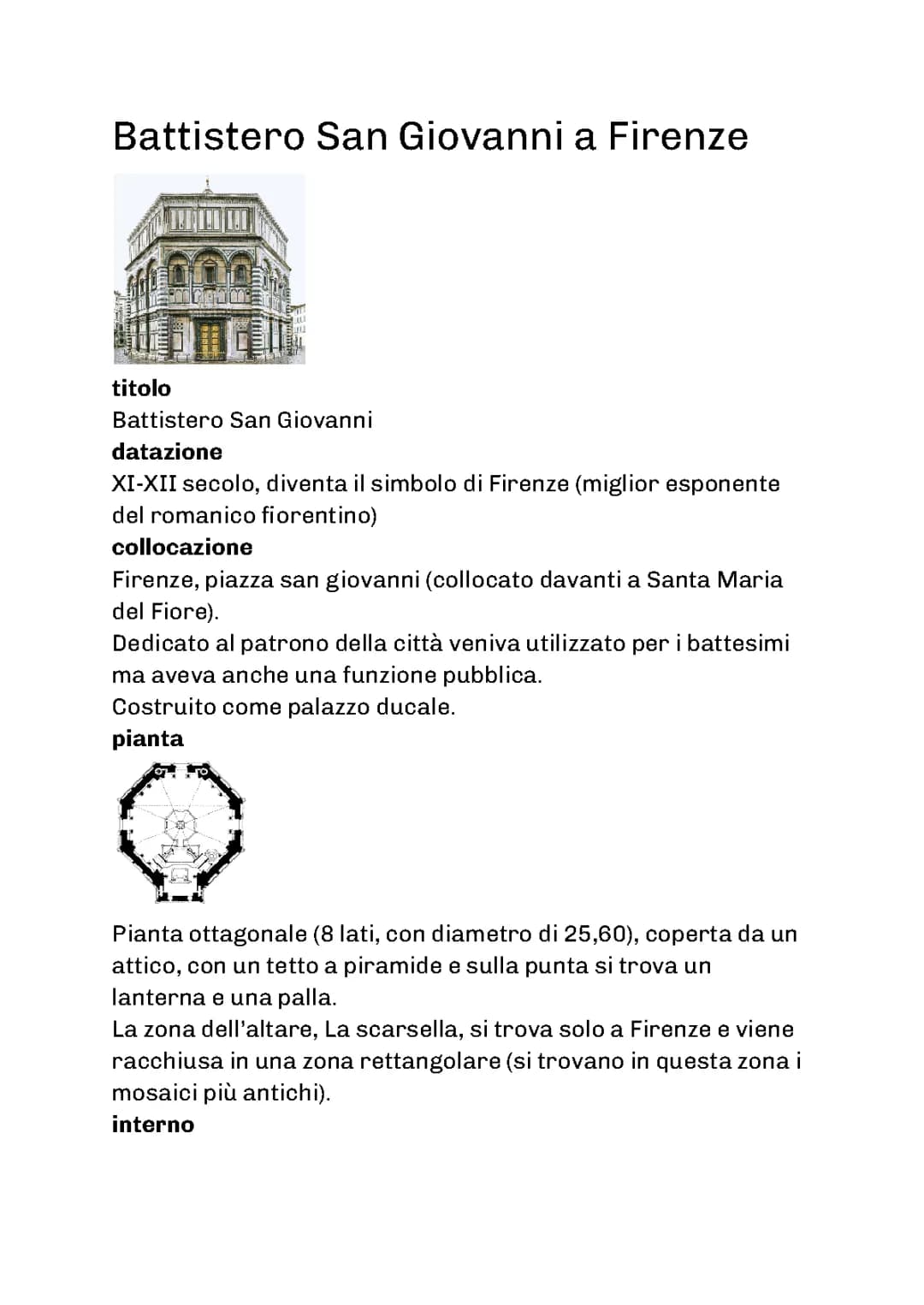 Battistero San Giovanni Firenze (Baptistery of San Giovanni Florence)