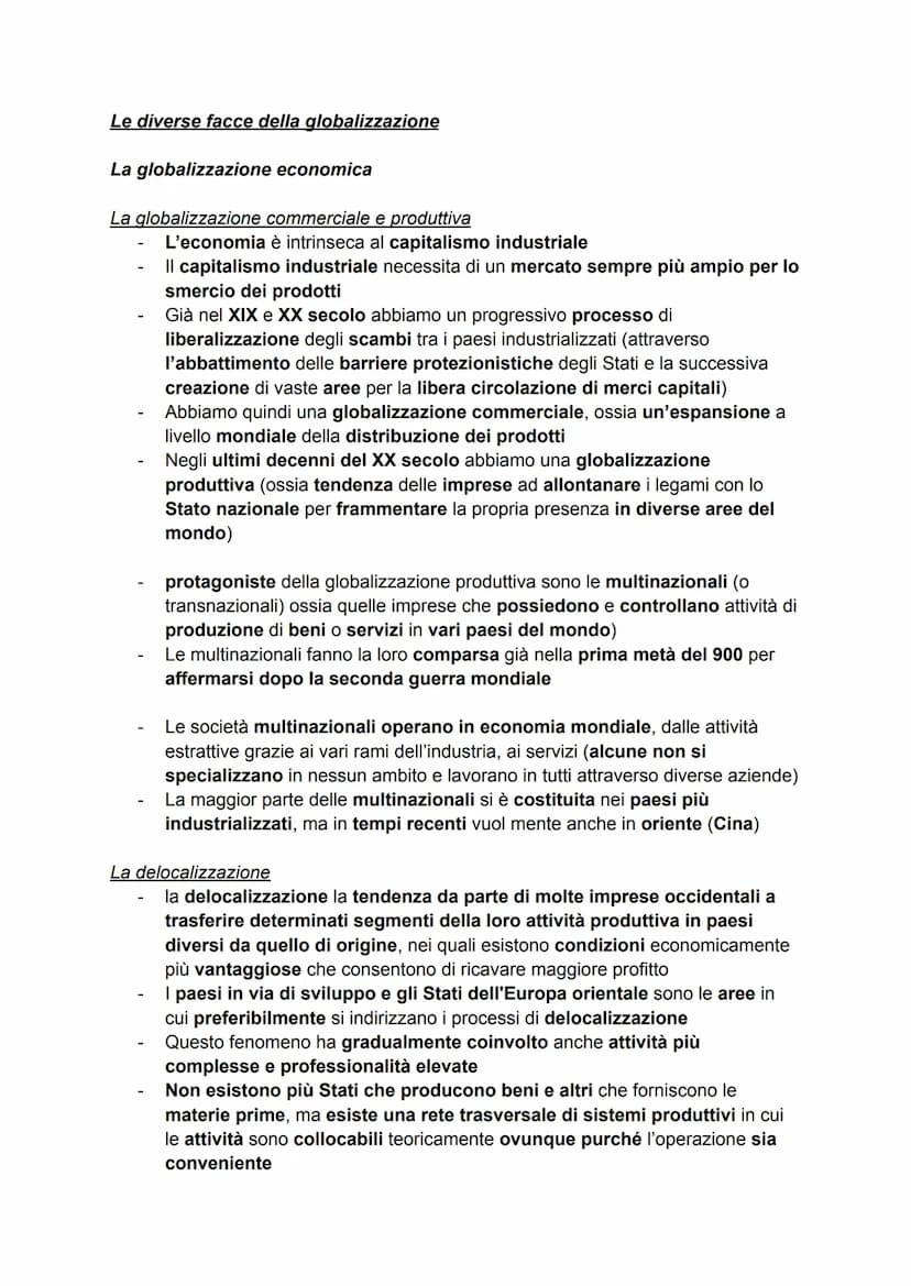 
<p>La globalizzazione è un termine entrato nel lessico delle scienze umane solo in tempi relativamente recenti, in rapida diffusione a part