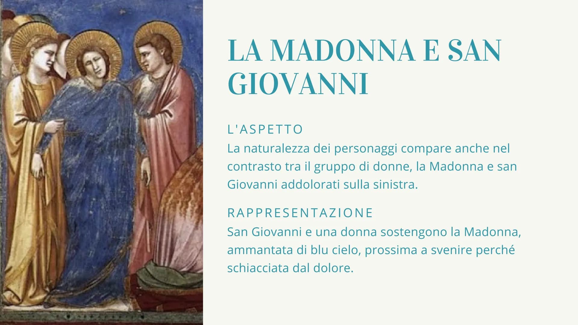 
<h2 id="descrizionedellopera">Descrizione dell'opera</h2>
<p>La Crocifissione degli Scrovegni è un affresco di dimensioni 200 x 185 cm, dip