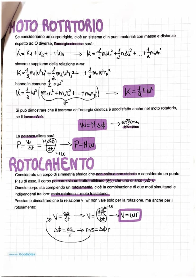 momento angolare
Nella fisica utilizziamo due principali modelli di riferimento per semplificare la realtà:
•
il punto materiale, che può so