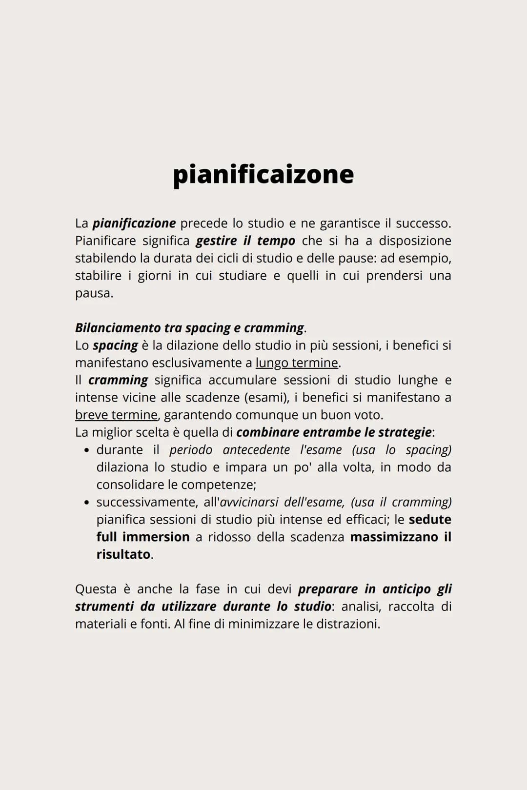 consigli su come studiare
in modo efficace
CANDLE pianificaizone
La pianificazione precede lo studio e ne garantisce il successo.
Pianificar