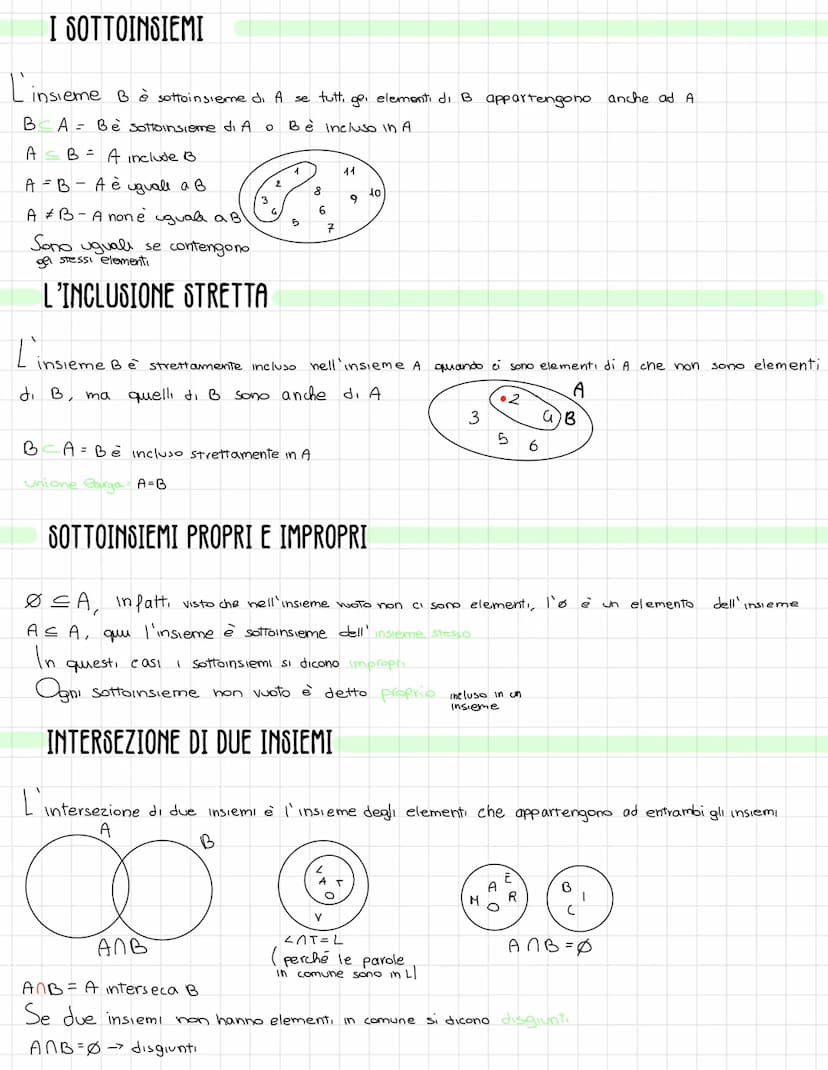 Un insieme
Un
insieme rappresenta un raggruppamento di oggetti, secondo un criteno oggettivo, owero ge
oggetti devono essere uguali per tutt