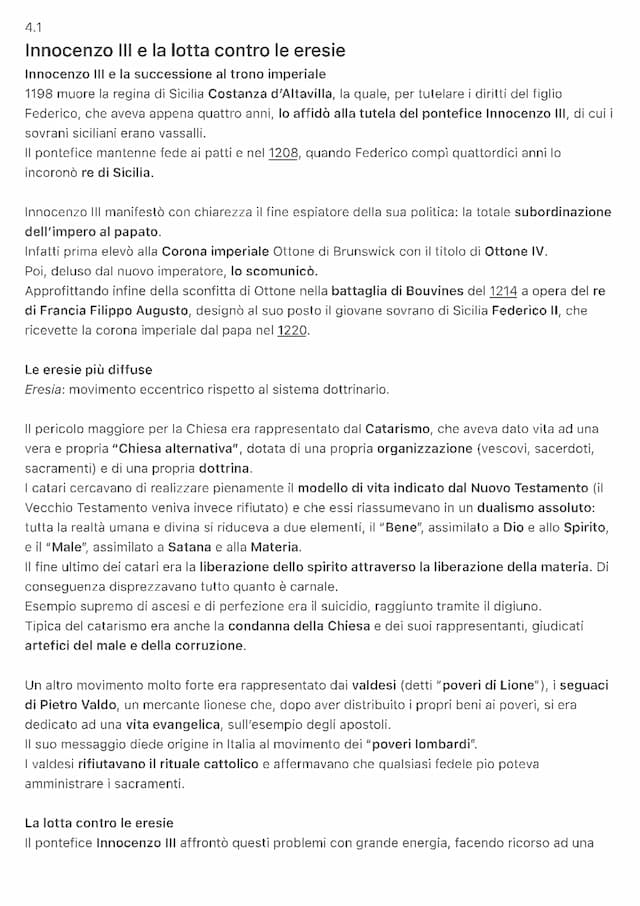 Know Innocenzo III e la lotta contro le eresie, francescani e domenicani thumbnail