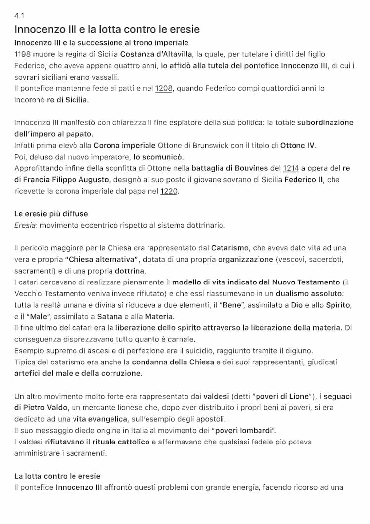 Know Innocenzo III e la lotta contro le eresie, francescani e domenicani thumbnail