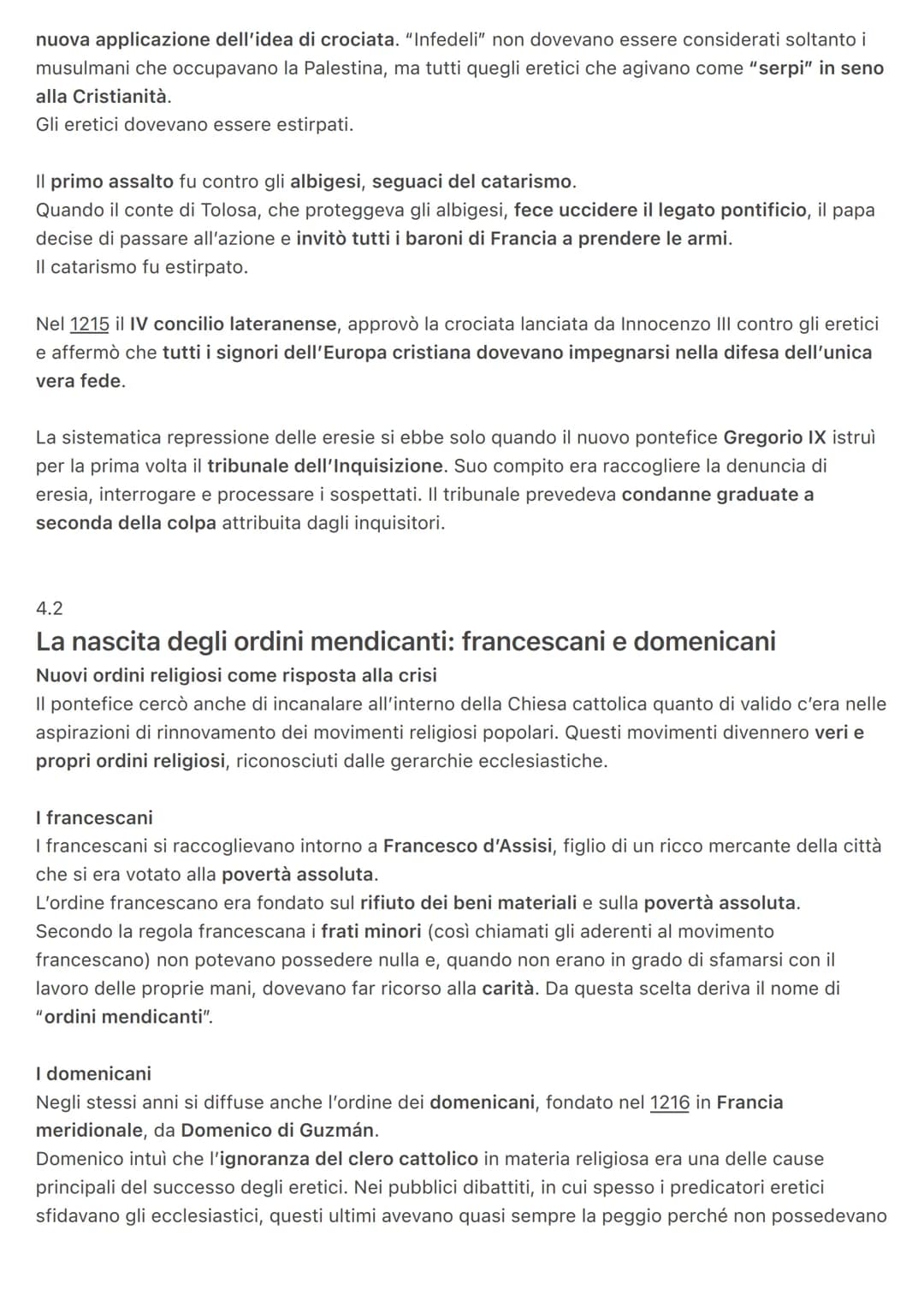 4.1
Innocenzo III e la lotta contro le eresie
Innocenzo III e la successione al trono imperiale
1198 muore la regina di Sicilia Costanza d'A