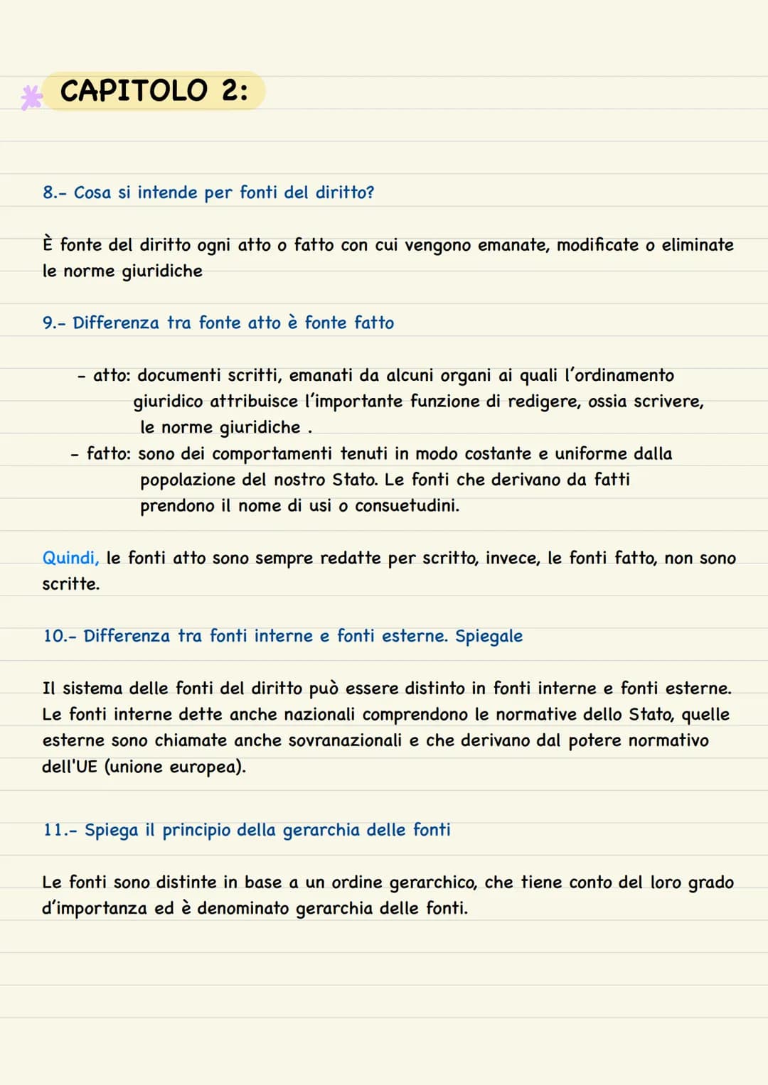 DIRITTO ED
ECONOMIA CAPITOLO 1:
1.- Che cos'è il diritto in senso oggettivo? Fanne uno esempio
Il diritto in senso oggettivo è l'insieme del