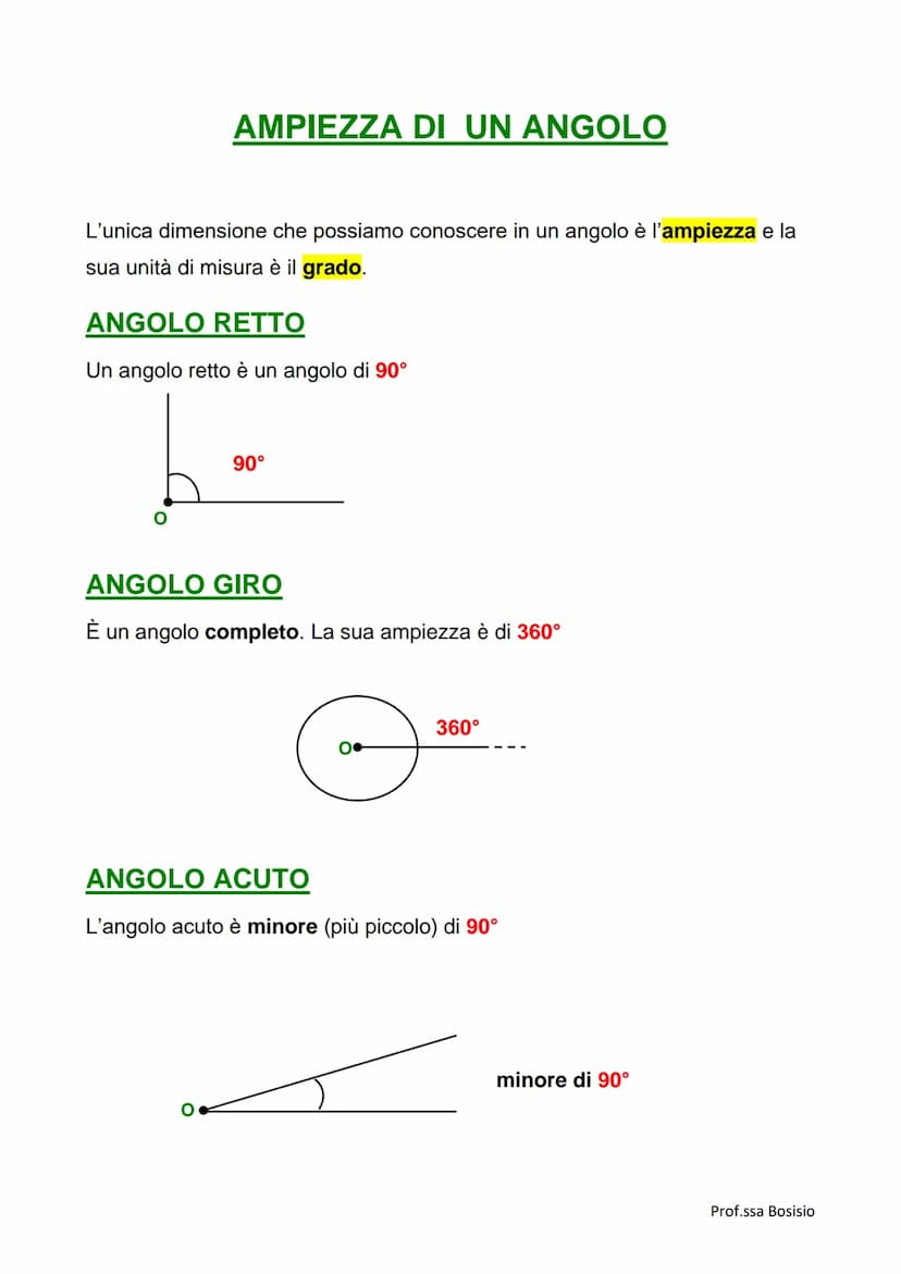 ●
●
●
CONCAVO
• L'angolo è ciascuna delle due parti in cui il piano viene diviso da due
semirette che hanno la stessa origine (o) e che appa