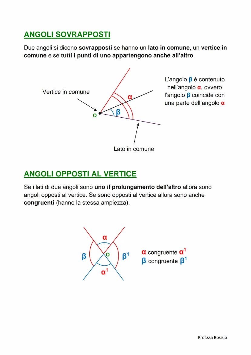 ●
●
●
CONCAVO
• L'angolo è ciascuna delle due parti in cui il piano viene diviso da due
semirette che hanno la stessa origine (o) e che appa