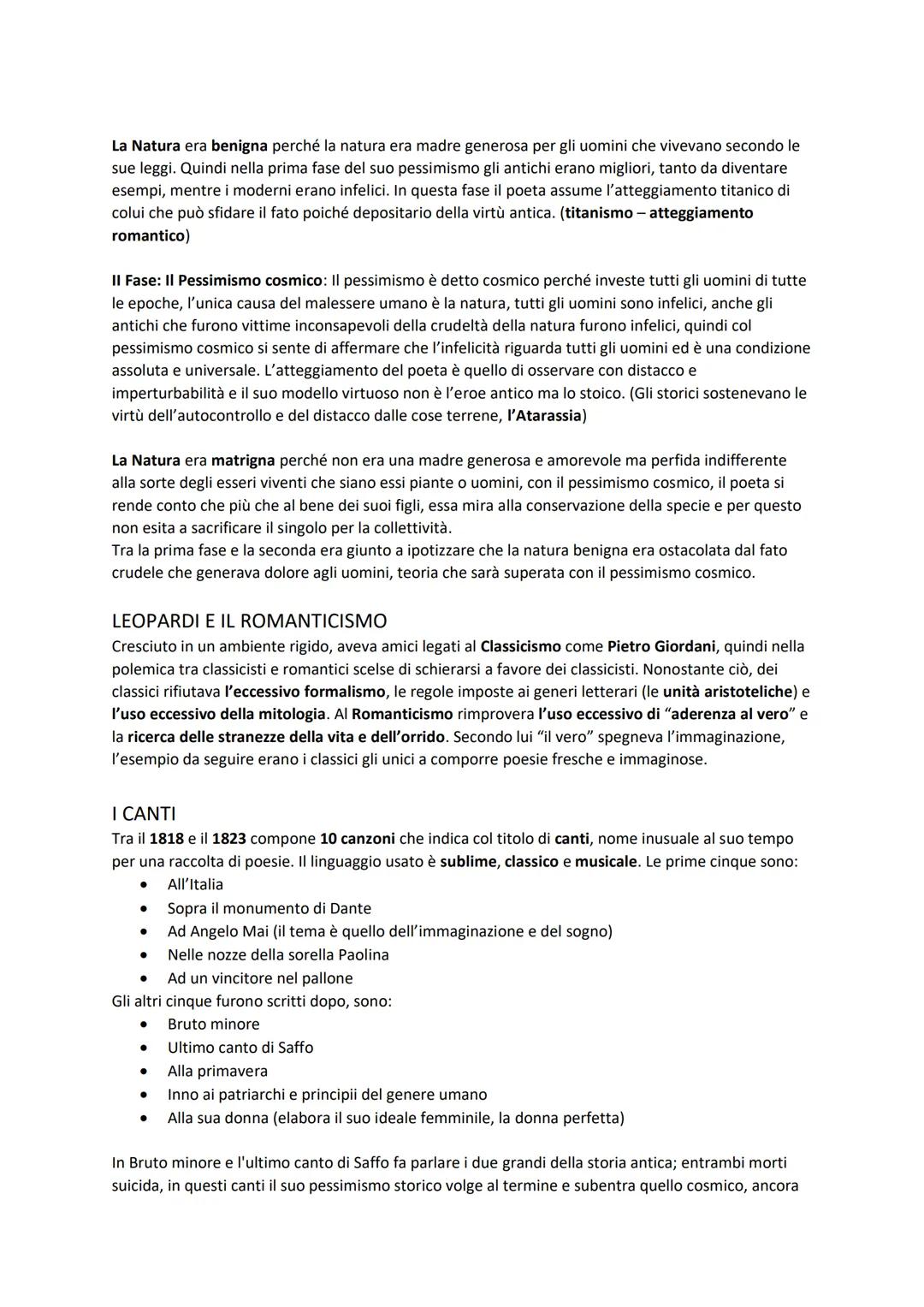 # GIACOMO LEOPARDI

LA VITA

Nacque nel 1798 a Recanati, piccolo paese delle Marche, (facente parte all'epoca dello Stato
Pontificio) dal co