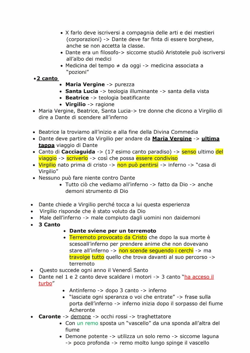 ●
•*1300 -> si conclude vita politica di Dante -> accusato di concussione ->
si era appropriato di denaro pubblico per sé -> accusa cancella