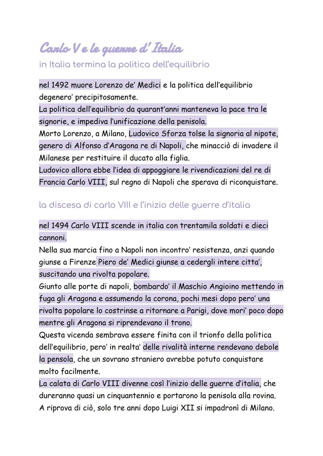 Canlo Ve le quenne d'Italia
in Italia termina la politica dell'equilibrio
nel 1492 muore Lorenzo de' Medici e la politica dell'equilibrio
de