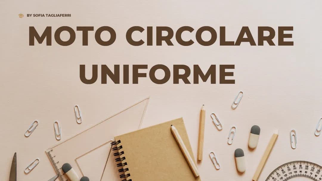 moto circolare uniforme 