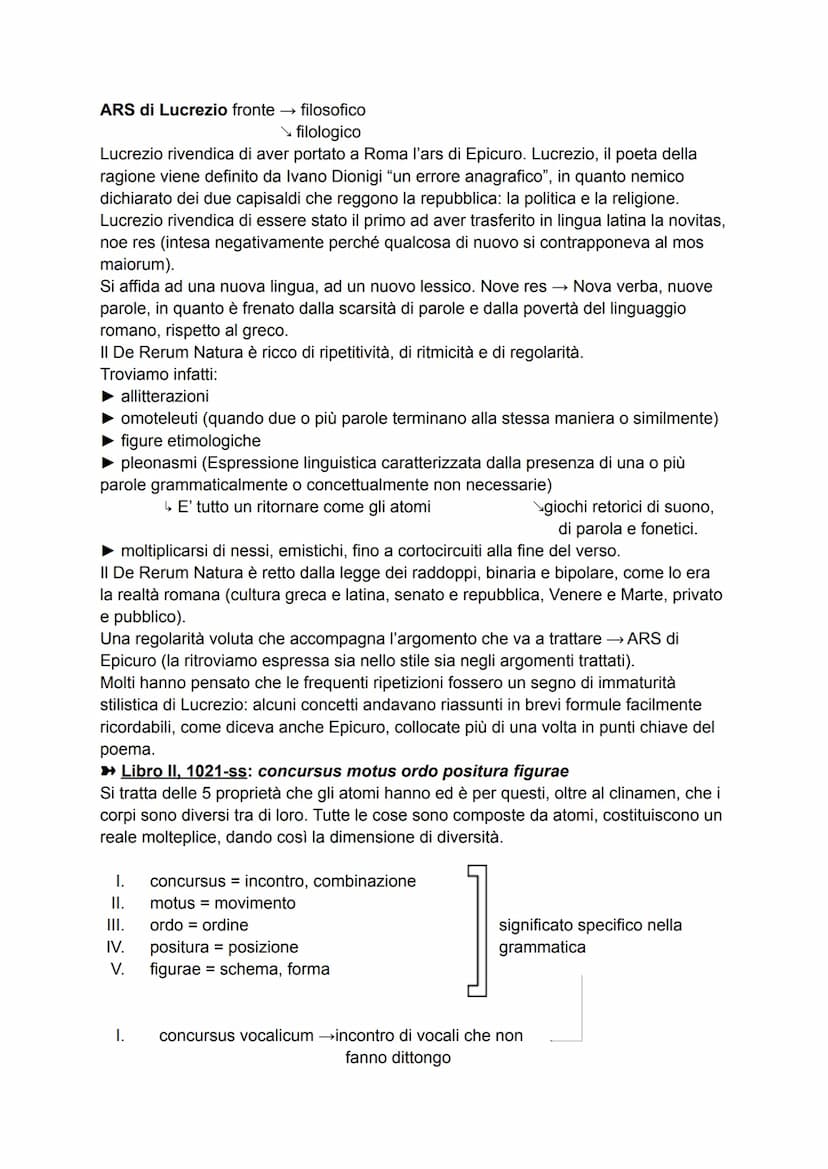 LUCREZIO
VITA
Le notizie biografiche e cronologiche su Tito Lucrezio Caro sono molto controverse
e scarse. Le testimonianze più importanti l