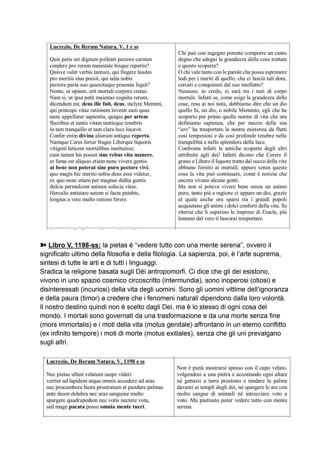 LUCREZIO
VITA
Le notizie biografiche e cronologiche su Tito Lucrezio Caro sono molto controverse
e scarse. Le testimonianze più importanti l