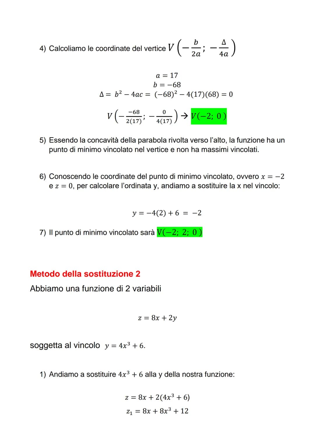 LE FUNZIONI DI 2 VARIABILI: MASSIMI E MINIMI VINCOLATI
Si hanno massimi e minimi vincolati quando le variabili di una funzione non
possono a