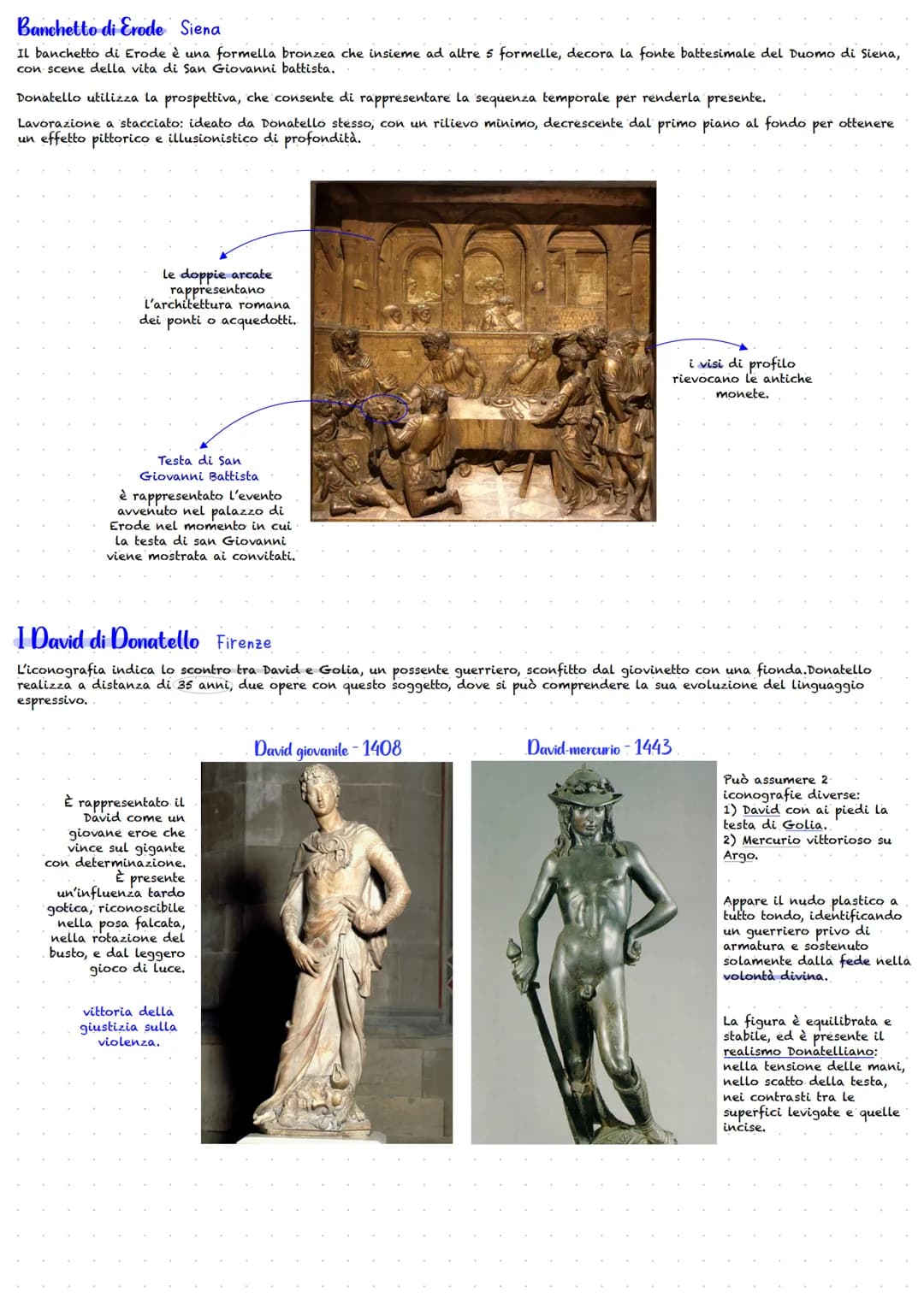 -Donatello
Donatello è conosciuto anche come tra le più innovative personalità di Firenze del primo 400, il suo carattere artistico è il
rea