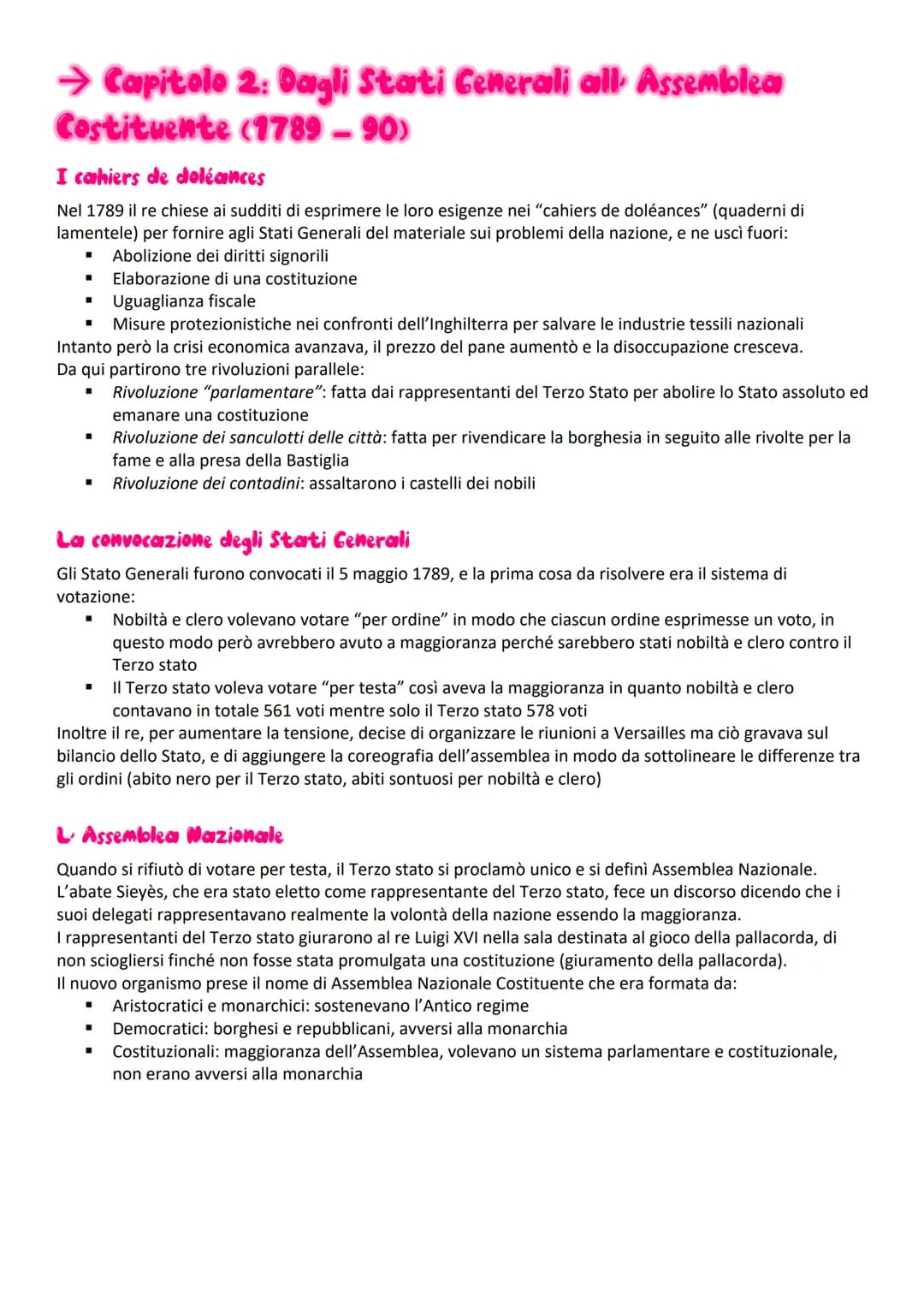 LA RIVOLUZIONE FRANCESE
→ Capitolo 1: La crisi dell Antico regime in Francia
La situazione economica e sociale
Alla fine del Settecento l'ec