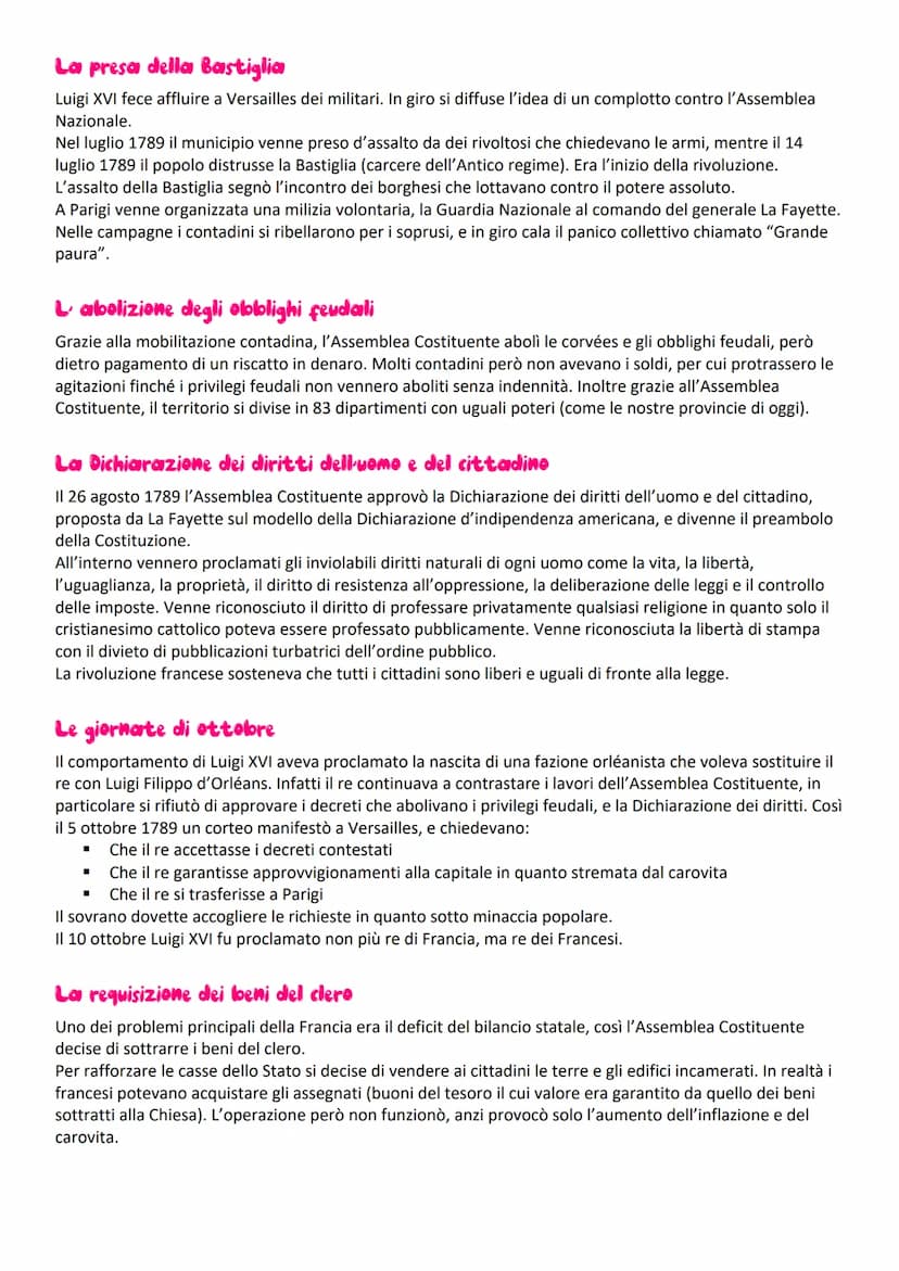 LA RIVOLUZIONE FRANCESE
→ Capitolo 1: La crisi dell Antico regime in Francia
La situazione economica e sociale
Alla fine del Settecento l'ec