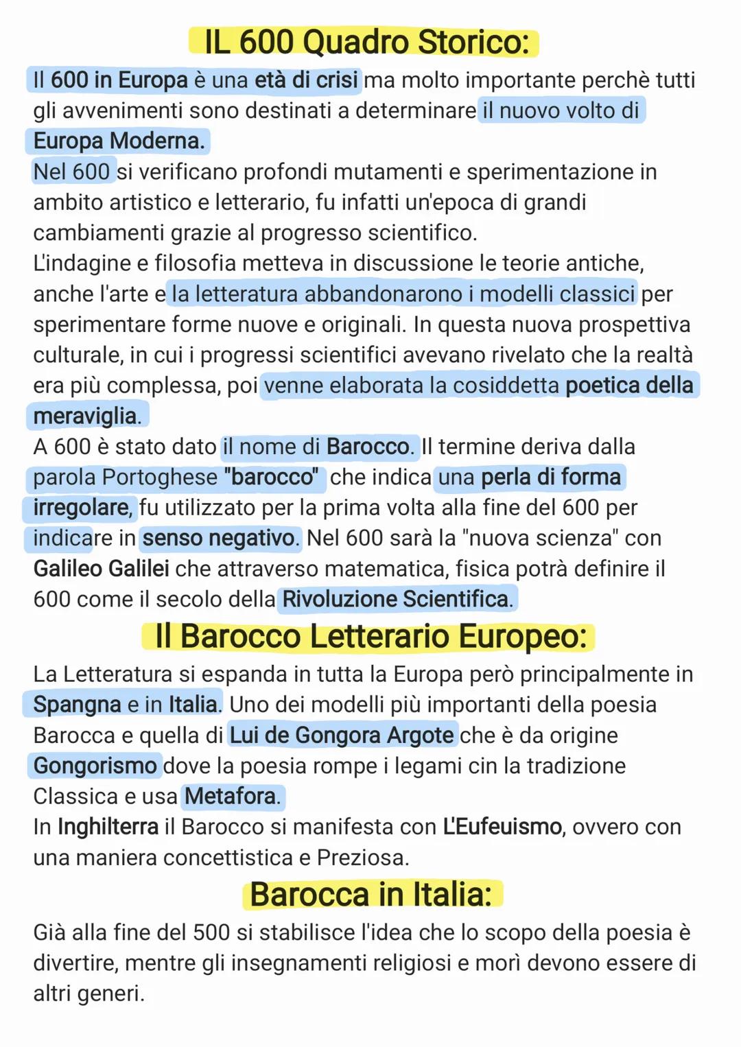 IL 600 Quadro Storico:
Il 600 in Europa è una età di crisi ma molto importante perchè tutti
gli avvenimenti sono destinati a determinare il 