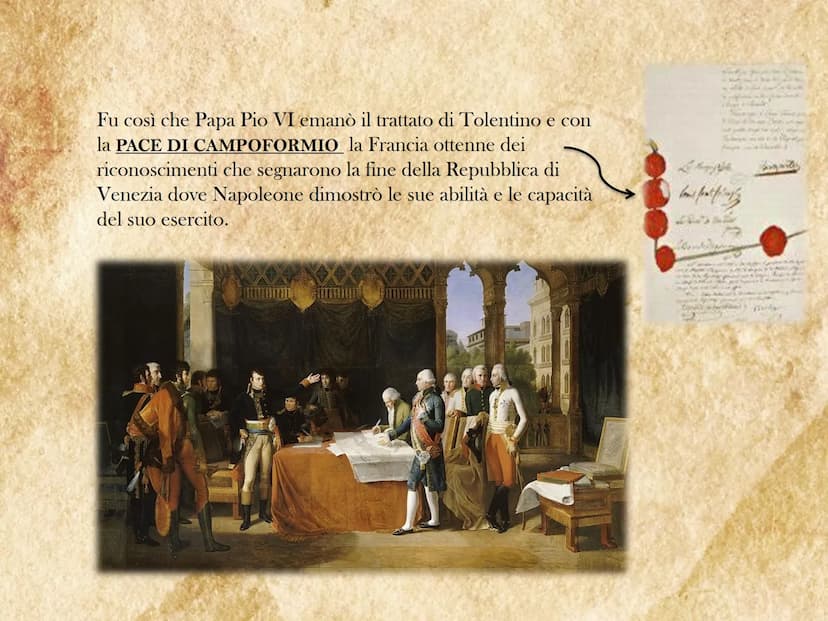 L' EPOCA
NAPOLEONICA
1799-1815 Per ristabilire la situazione francese il direttorio intraprese una linea
moderna che comprendeva l'abolizion
