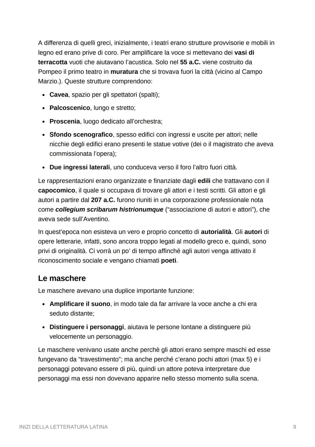 INIZI DELLA LETTERATURA
LATINA
Possiamo suddividere il governo a Roma in quattro periodi:
• Monarchia, dal 753 a.C. al 509 a.C.;
• Periodo R