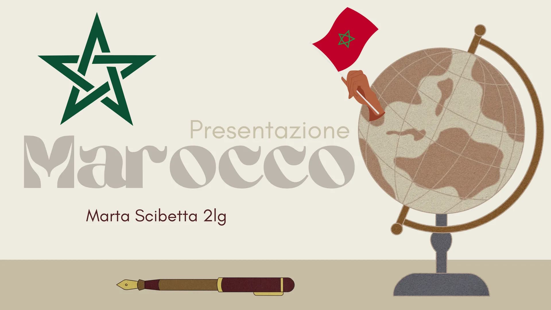 ☆
Marocco
Marta Scibetta 2lg
O
Presentazione Identikit
Superficie:446.550km²
Popolazione:37.123.402ab
Densità:74(47)
PIL:104,700 di $
Festa 