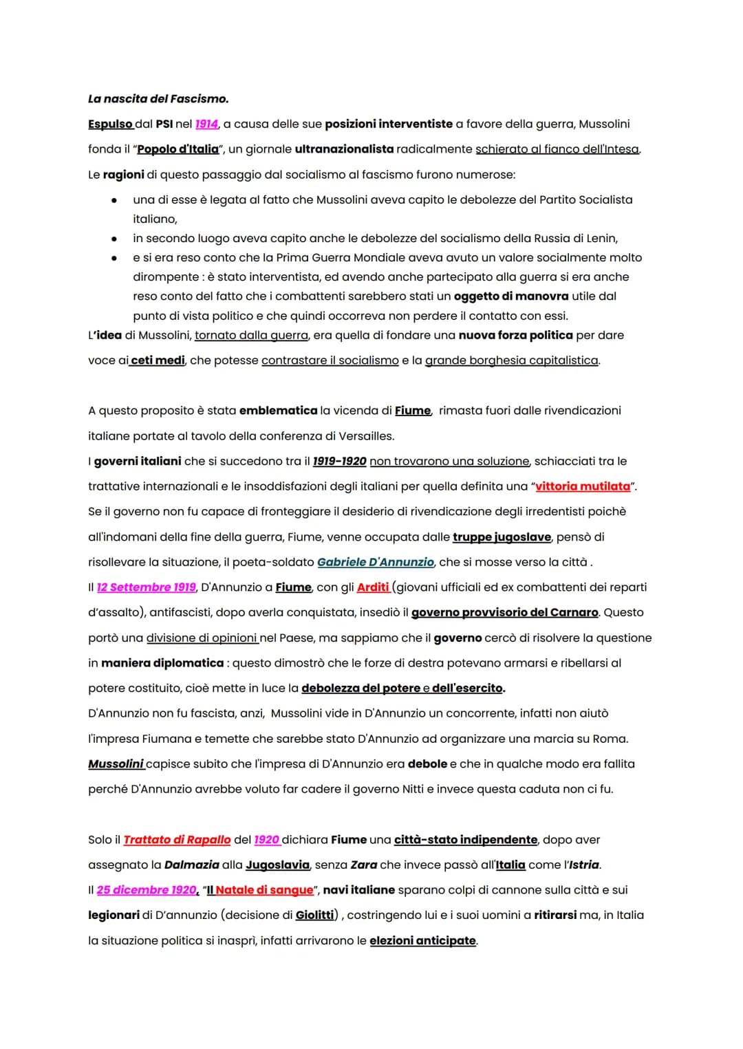Le origini del Fascismo.
Possiamo definire il 1900 il "secolo dei totalitarismi":
sistema comunista,
● sistema nazional socialista con Hilte
