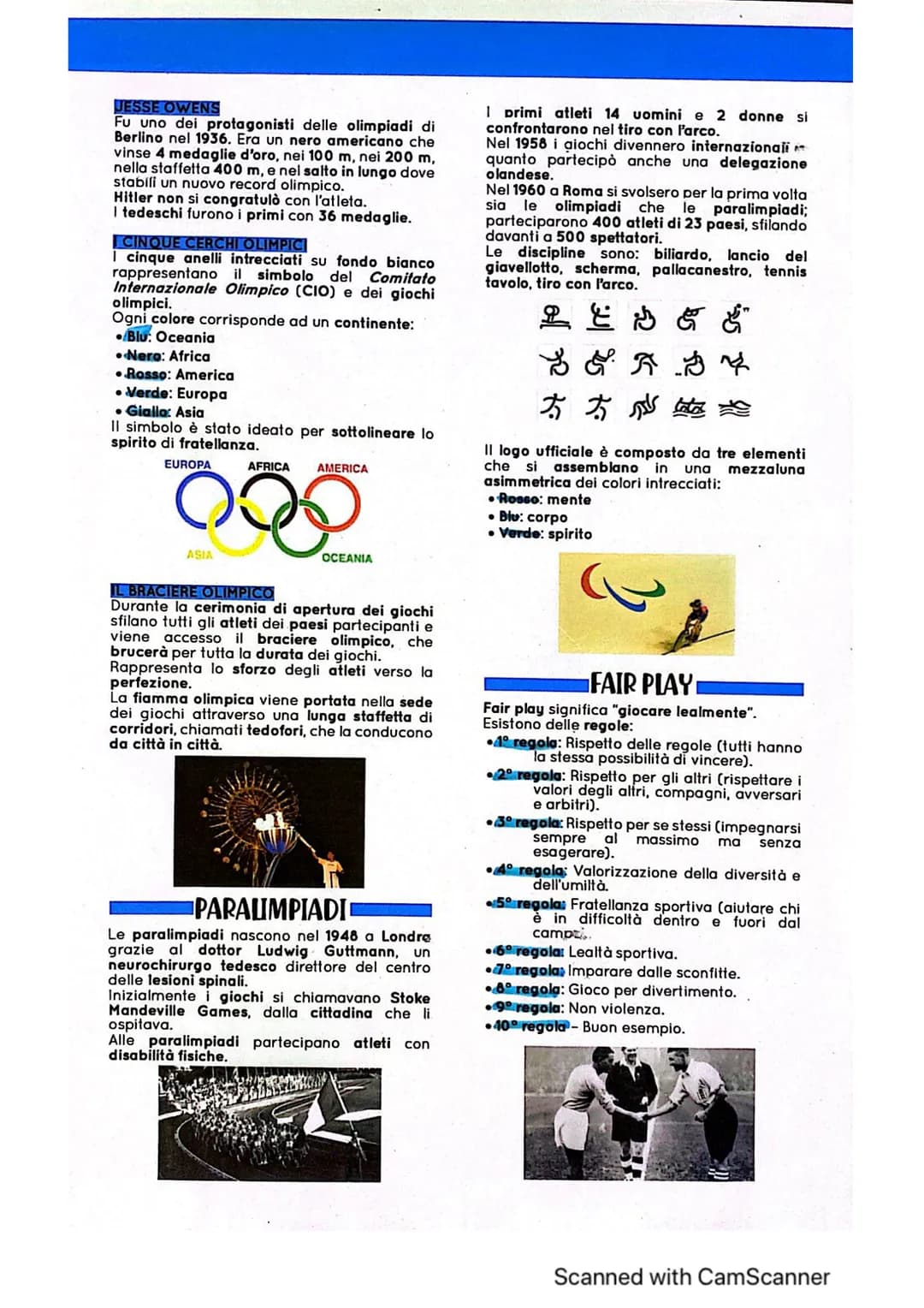 OLIMPIADI, PARALIMPIADI E FAIR PLAY
OLIMPIADI VECCHIED
I primi giochi olimpici della storia iniziarono
nel 776 a.C. ad Olimpia.
Questi gioch