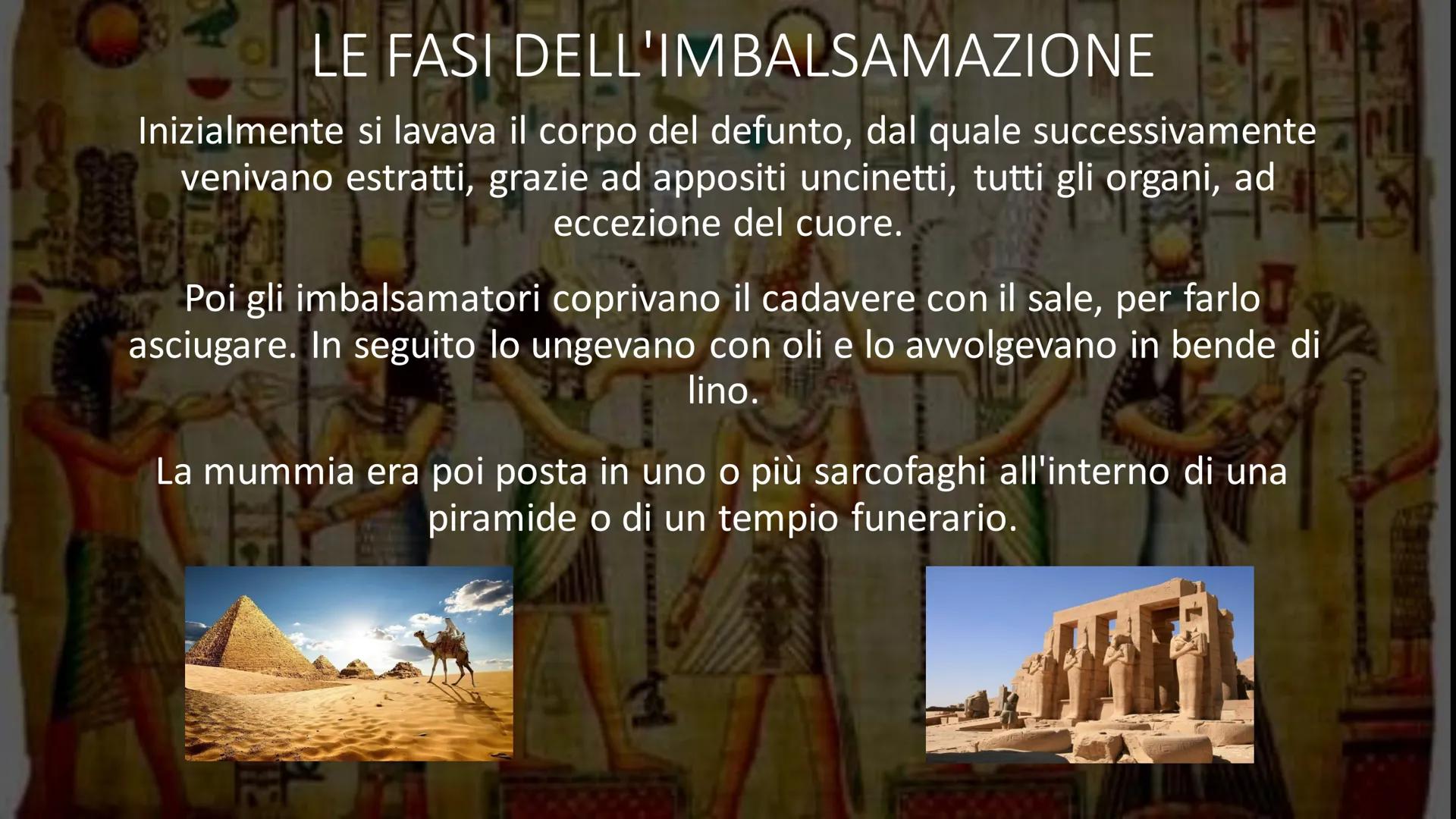 # LA RELIGIONE EGIZIA

E L'IMBALSAMAZIONE # LA RELIGIONE

Gli antichi Egizi erano politeisti, dunque adoravano più divinità, che
erano:

Ant