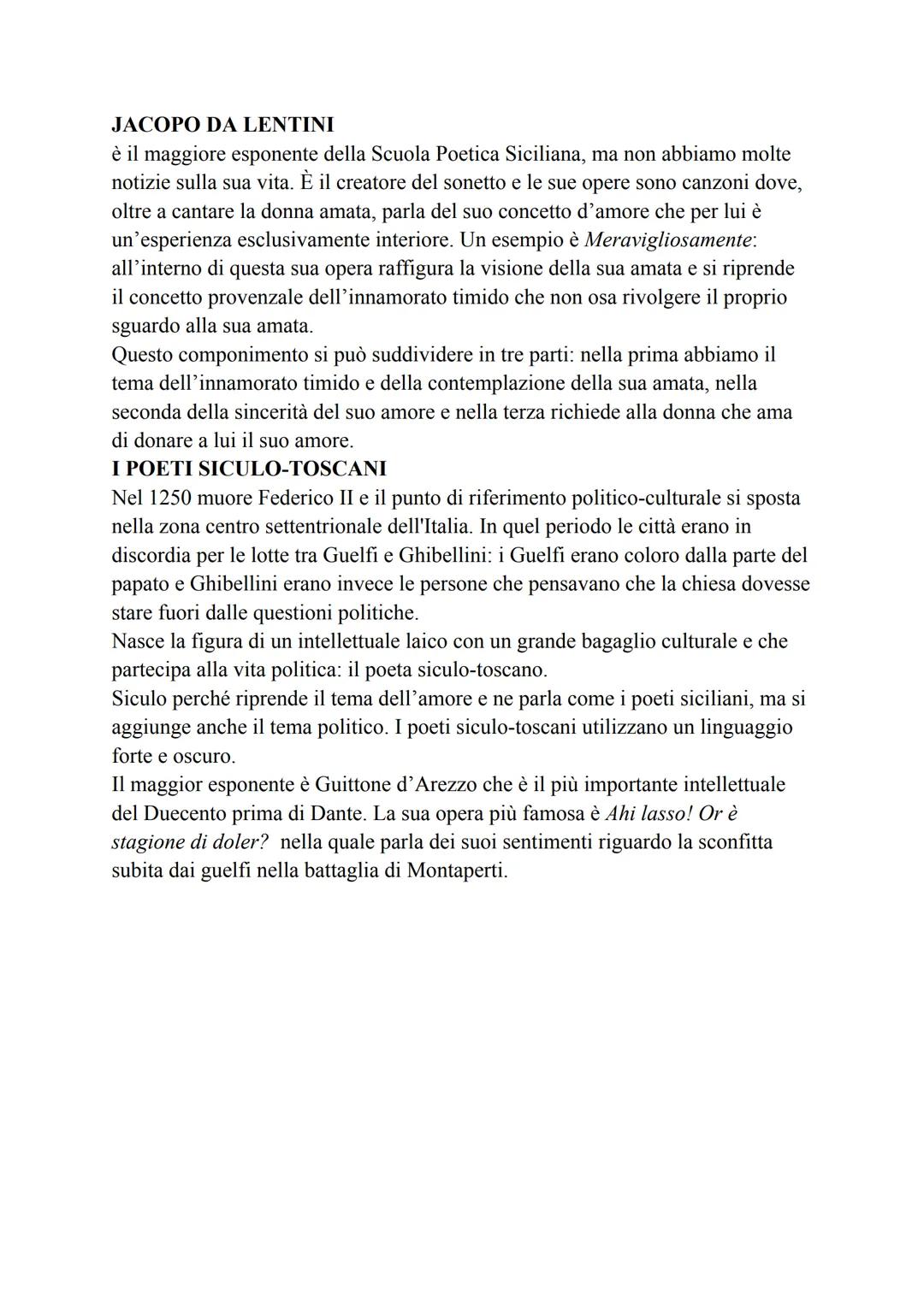 LE ORIGINI DELLA LETTERATURA
La componente religiosa era un principio morale molto diffuso, sia all'interno
della letteratura che della vita
