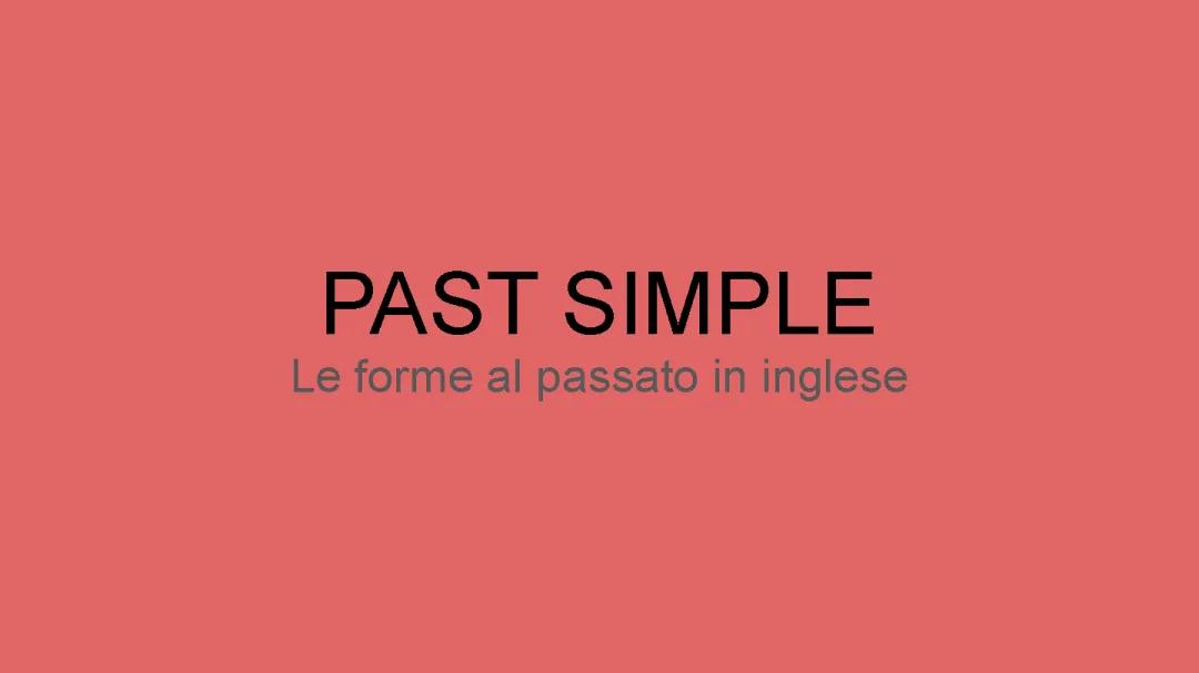 PAST SIMPLE