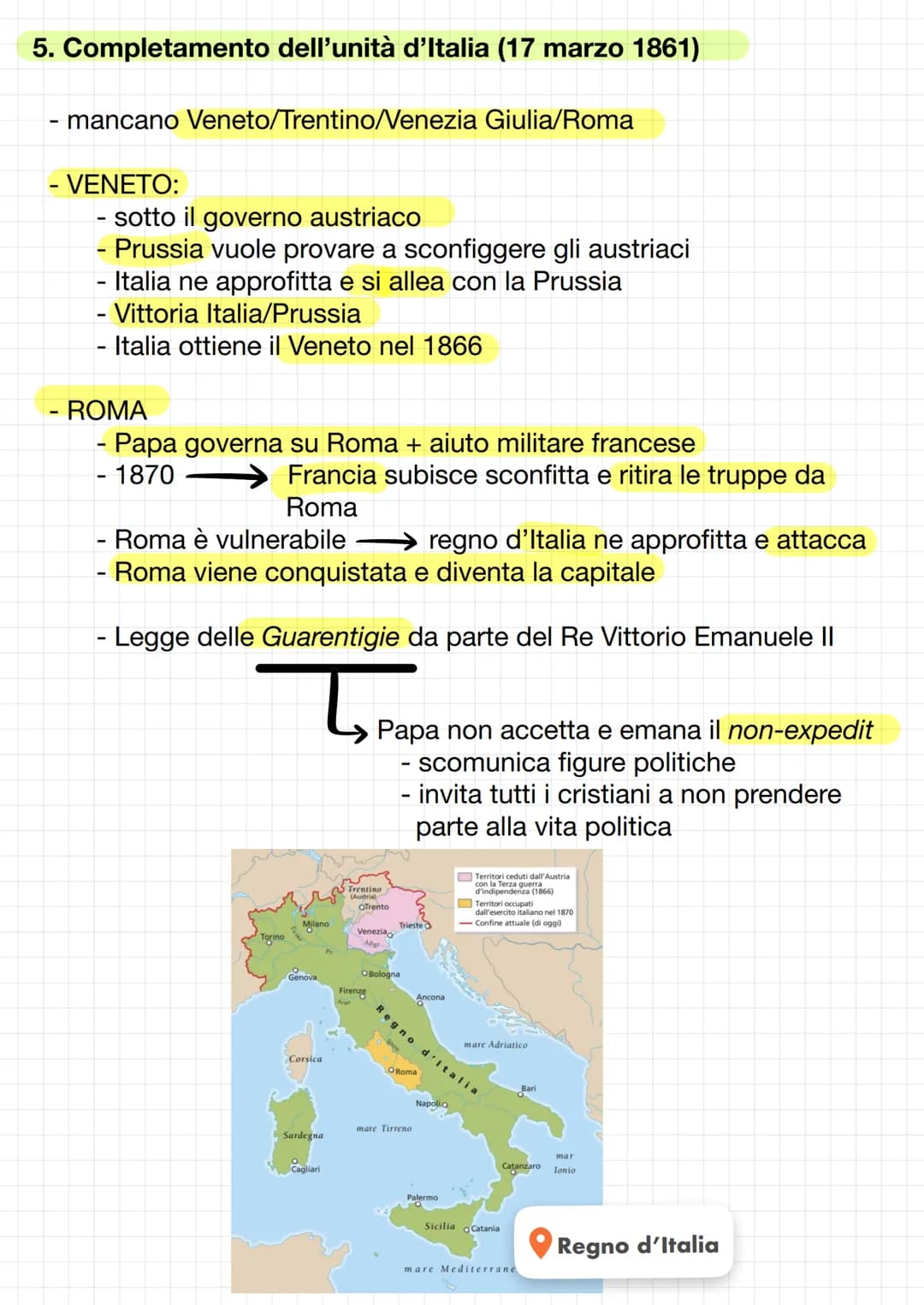 RISORGIMENTO
Prima di iniziare: concetti chiave
ITALIANO
Risorgimento: avvenimenti storici attraverso i quali l'Italia raggiunse
l'unità naz