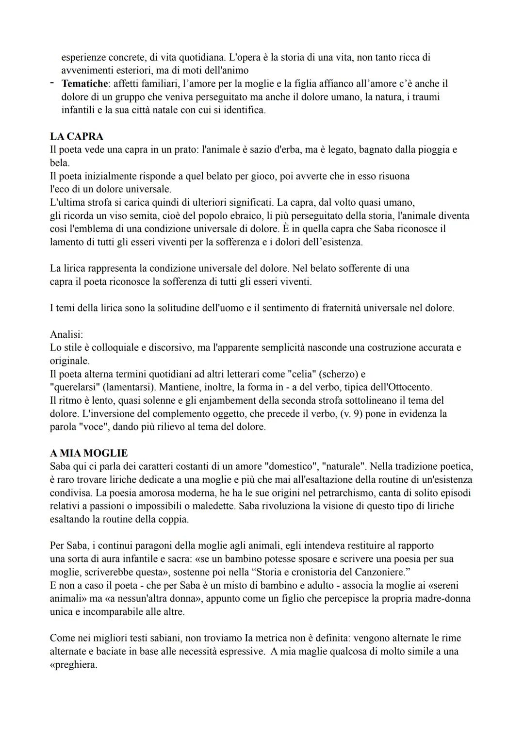 # UMBERTO SABA

-Trieste era una città all'avanguardia ed era culturalmente più aperta
delle altre città italiane, era un centro di culture.