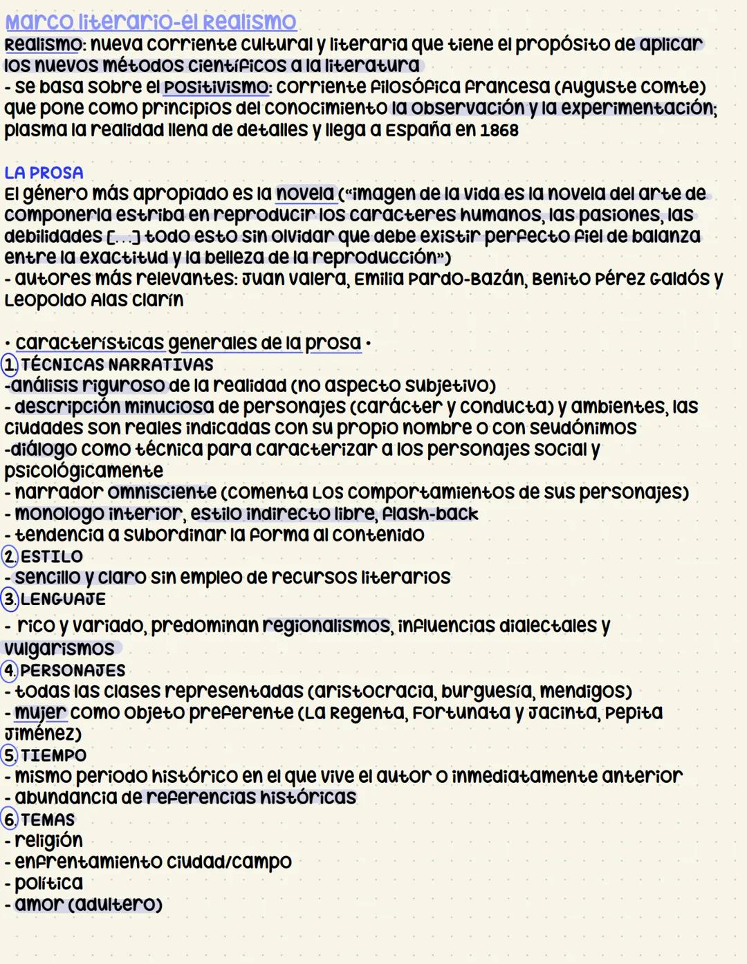  # El Realismo y el
Naturalismo
Marco histórico.
segunda mitad del siglo XIX > revolución de 1868 (la Gloriosa)
Año de gobierno provisional 