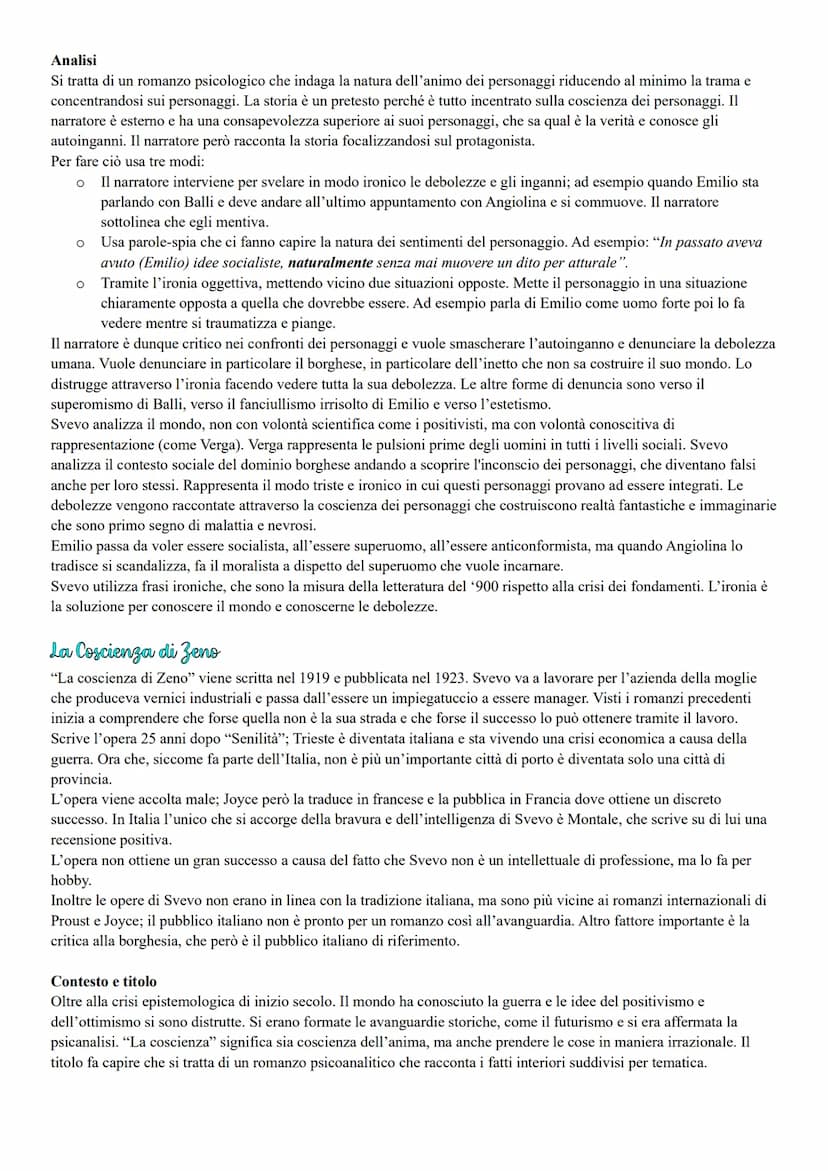 Impostazione narrativa
Voce fuori campo ma focalizzazione interna: gli eventi narrati sono presentati attraverso il filtro della soggettivit