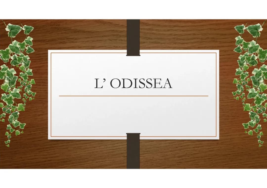 L' ODISSEA