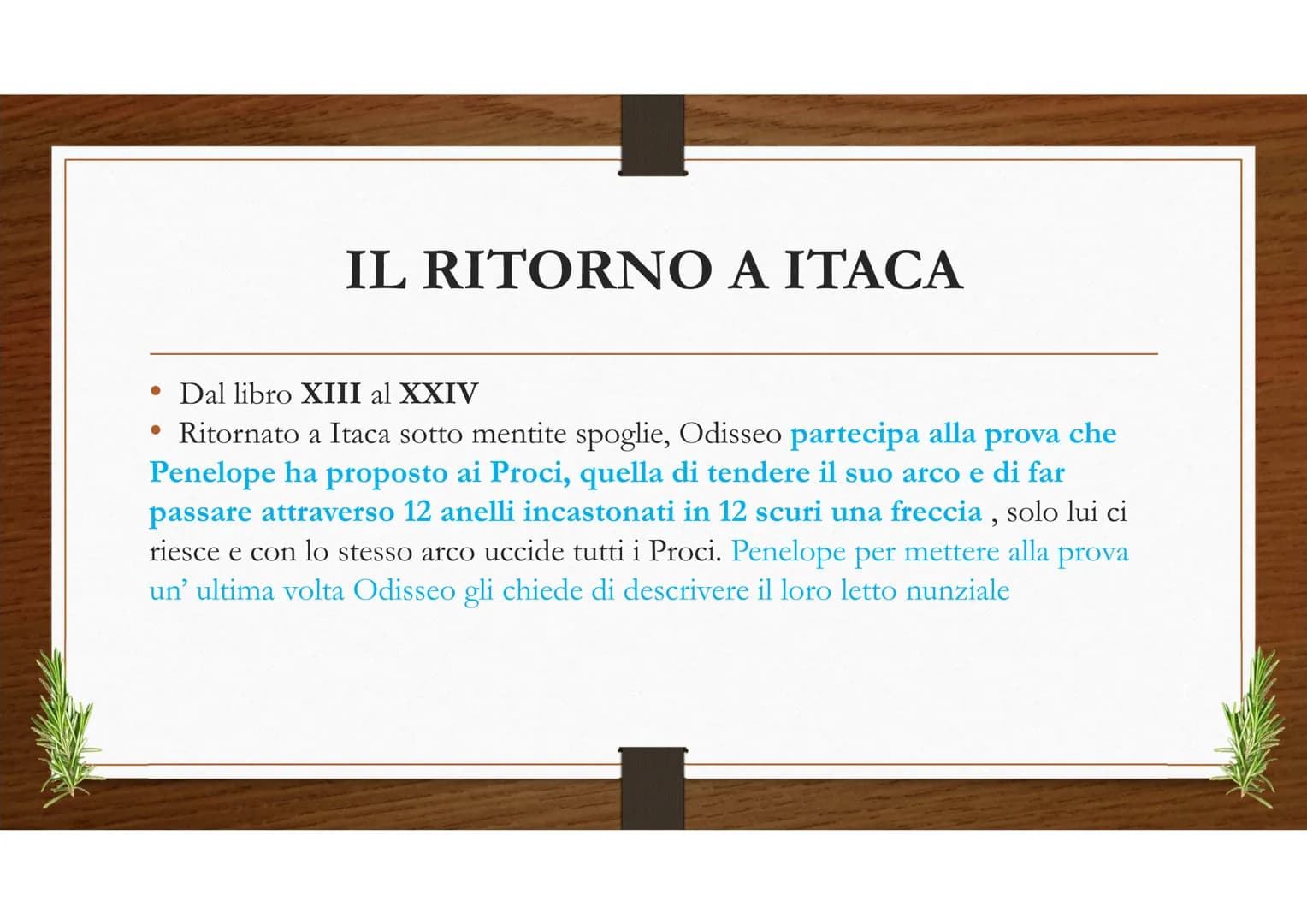 L'ODISSEA ●
CHE COS' E' L'ODISSEA?
L'Odissea è un Poema epico composto da 24 libri e scritto da Omero in versi esametri
Il protagonista è Od