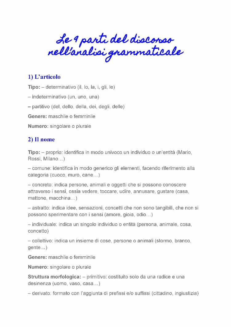 Know LJR Le 9 parti dell’analisi grammaticale thumbnail