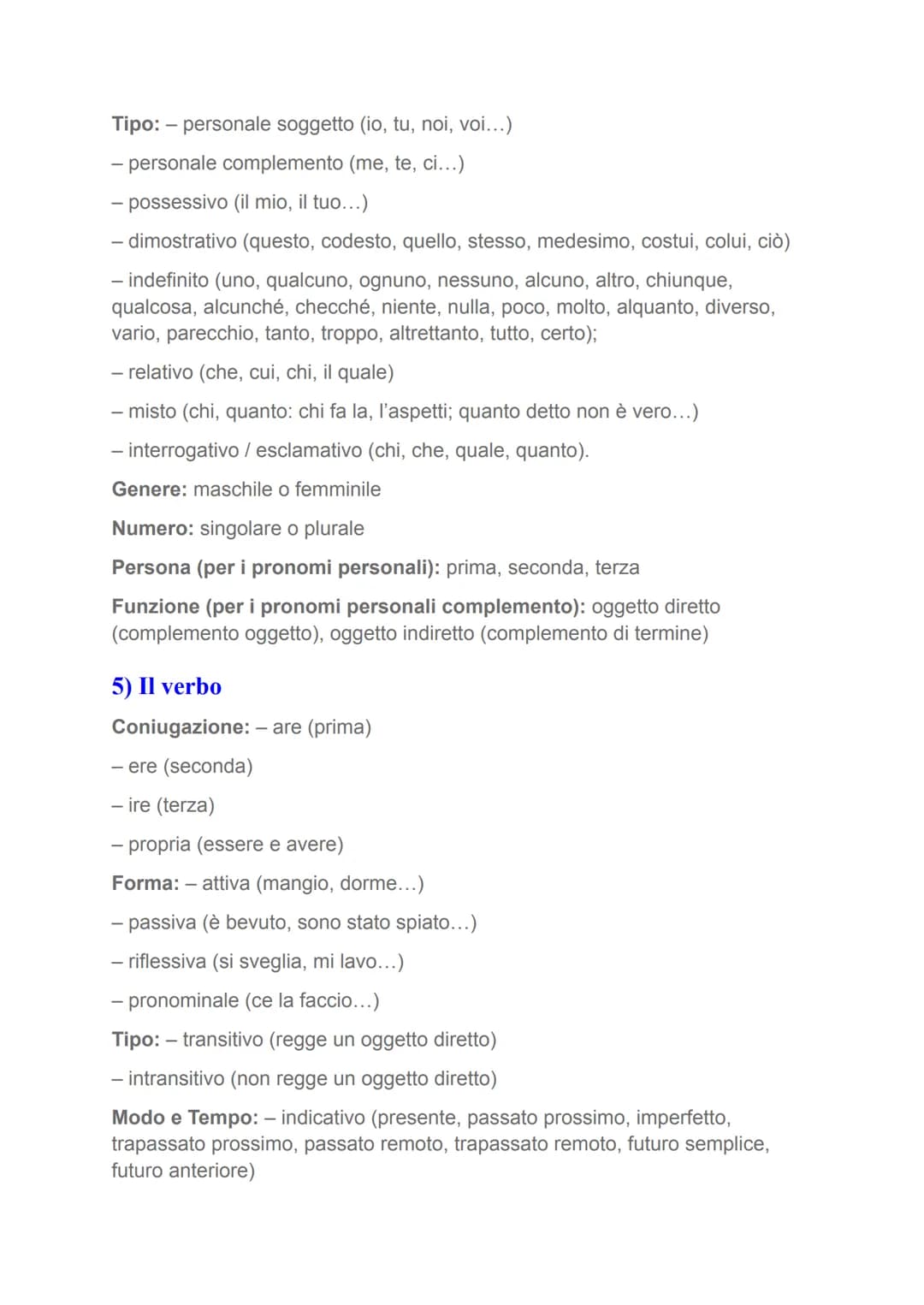 Le 9 parti del discorso
nell'analisi grammaticale
1) L'articolo
Tipo: - determinativo (il, lo, la, i, gli, le)
- indeterminativo (un, uno, u