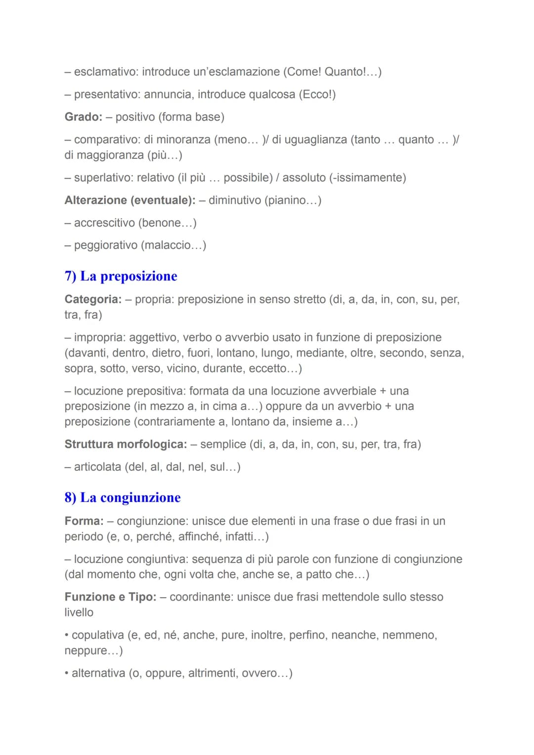 Le 9 parti del discorso
nell'analisi grammaticale
1) L'articolo
Tipo: - determinativo (il, lo, la, i, gli, le)
- indeterminativo (un, uno, u