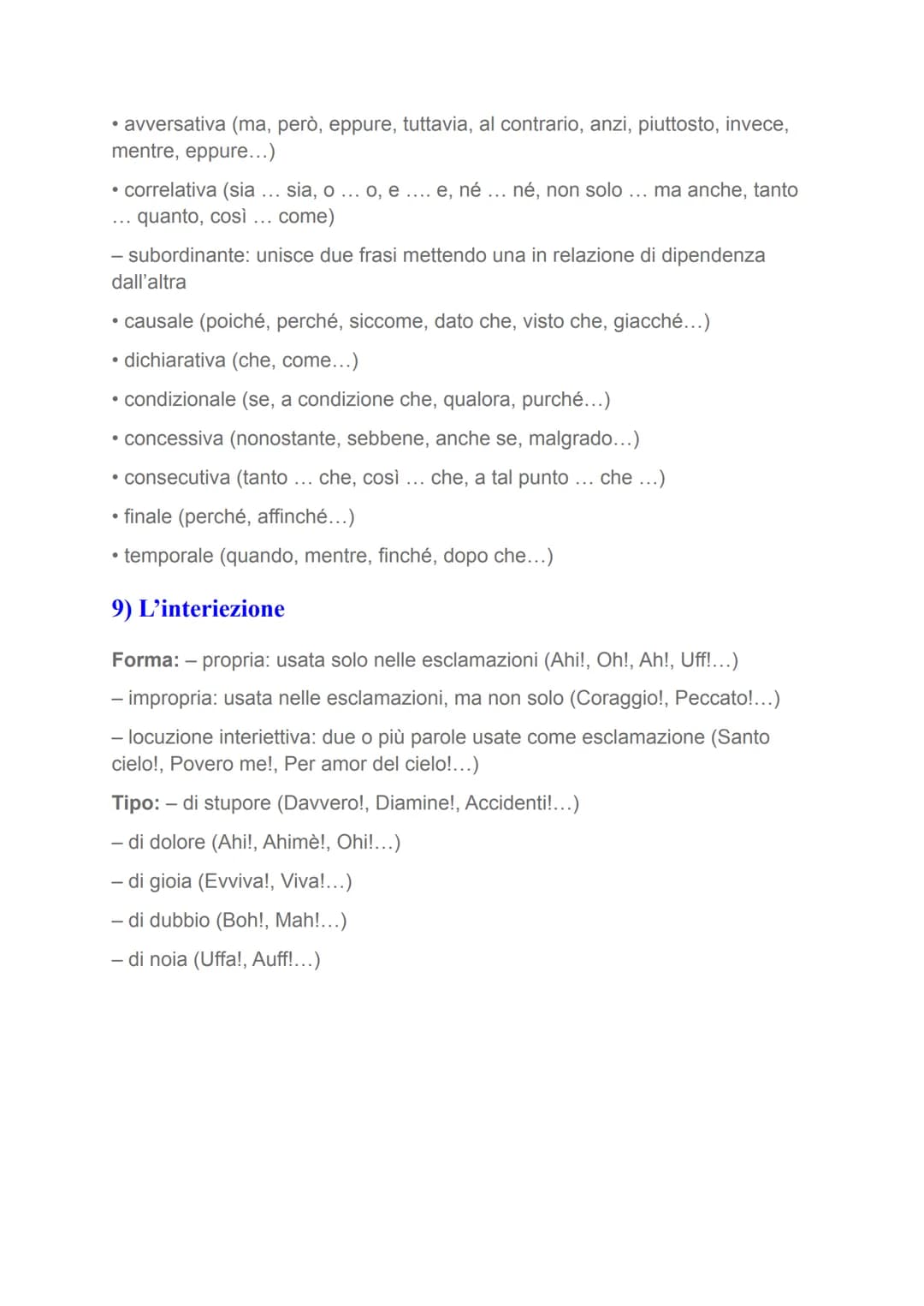 Le 9 parti del discorso
nell'analisi grammaticale
1) L'articolo
Tipo: - determinativo (il, lo, la, i, gli, le)
- indeterminativo (un, uno, u