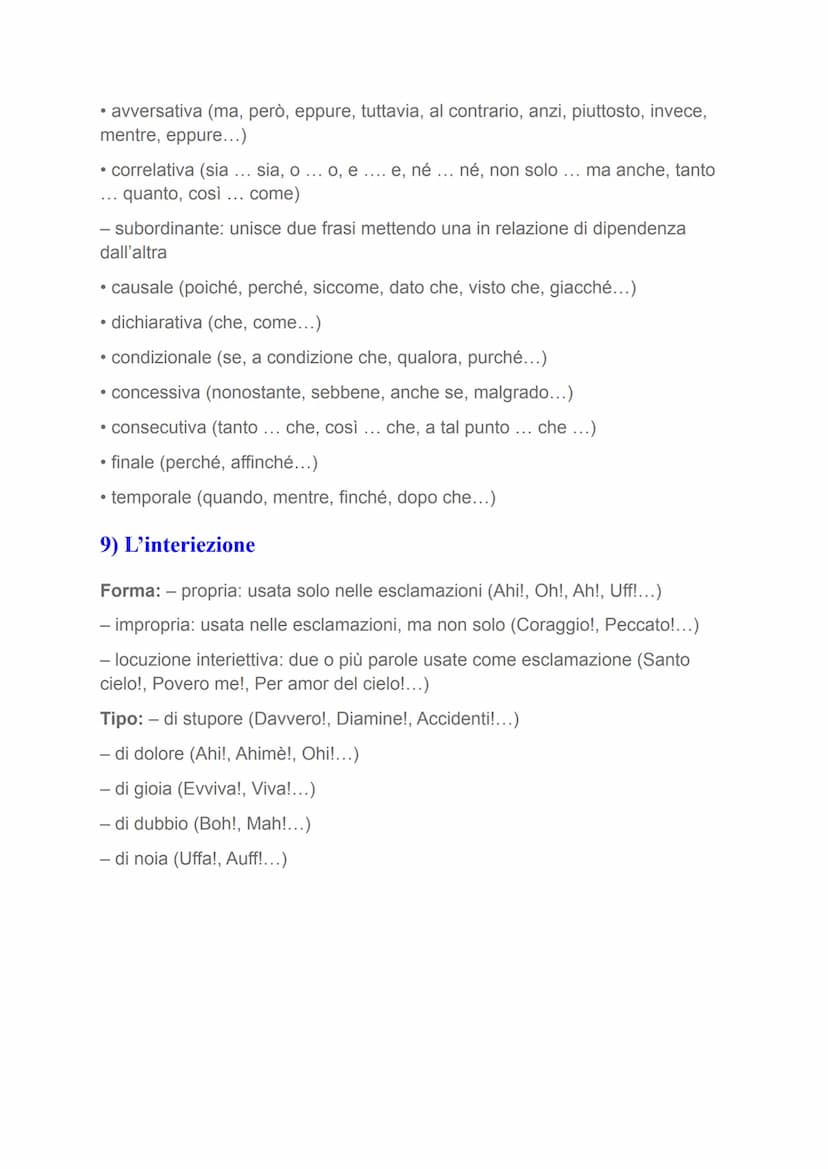 Le 9 parti del discorso
nell'analisi grammaticale
1) L'articolo
Tipo: - determinativo (il, lo, la, i, gli, le)
- indeterminativo (un, uno, u