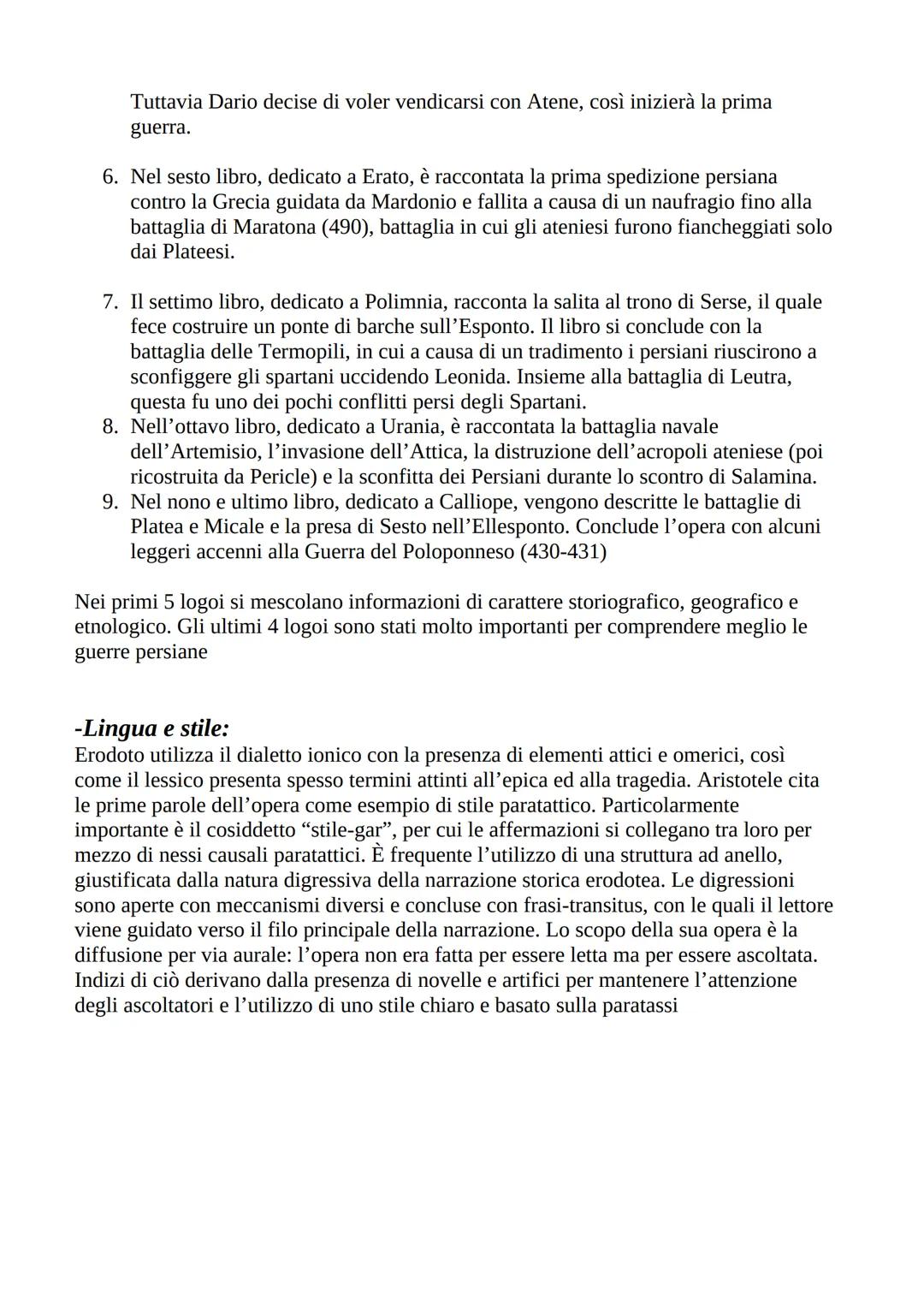 Erodoto
-Vita:
Erodoto è uno storico greco vissuto nel V secolo a.C. È considerato il padre della
storiografia perché, anche se ancora vi è 