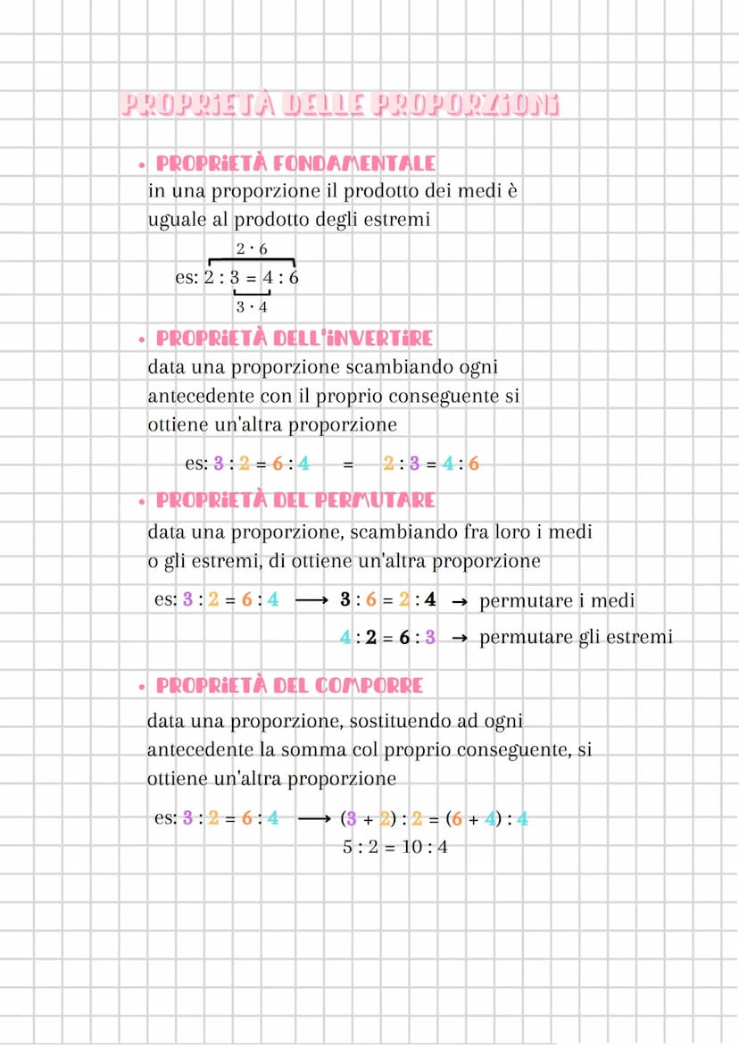 RAPPORTI E PROPORZIONI
dati due numeri a e b, con b diverso da 0, si dice
rapporto di a rispetto a b il quoziente tra a e b
antecedente
→ co