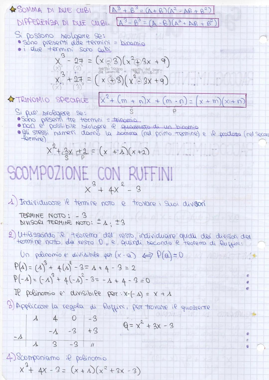 # Scomposizione

IN FATTORI

Scomporre o fattorizzare Sociverlo sotto forma di un prodotto tra
un polinomio in fattori un monomia e un polim