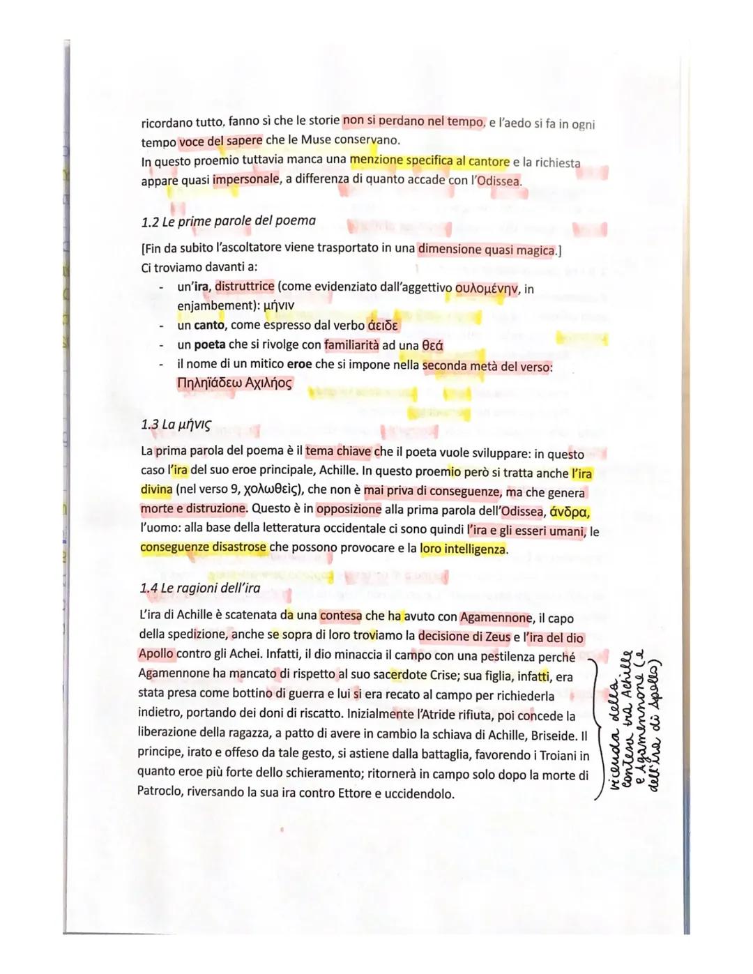 *3 gen.d: un tema in -nF1-F
catic Αχιλλέως) i
AO AA e dovuto alla
metrica
esprime particella
Sicurezza asseverativa
κορνυμι
Proemio dellelli