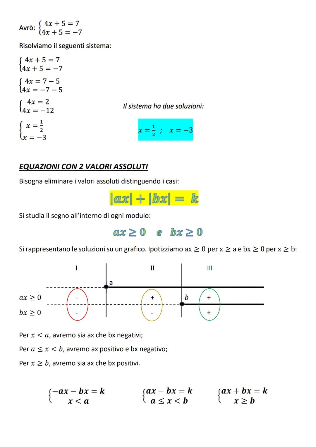 EQUAZIONI E DISEQUAZIONI CON VALORE
ASSOLUTO O MODULO
DEFINIZIONE DI VALORE ASSOLUTO
Da cui:
Avremo:
=
(x = k
20
|x| = k
{²x
Avremo 2 sistem