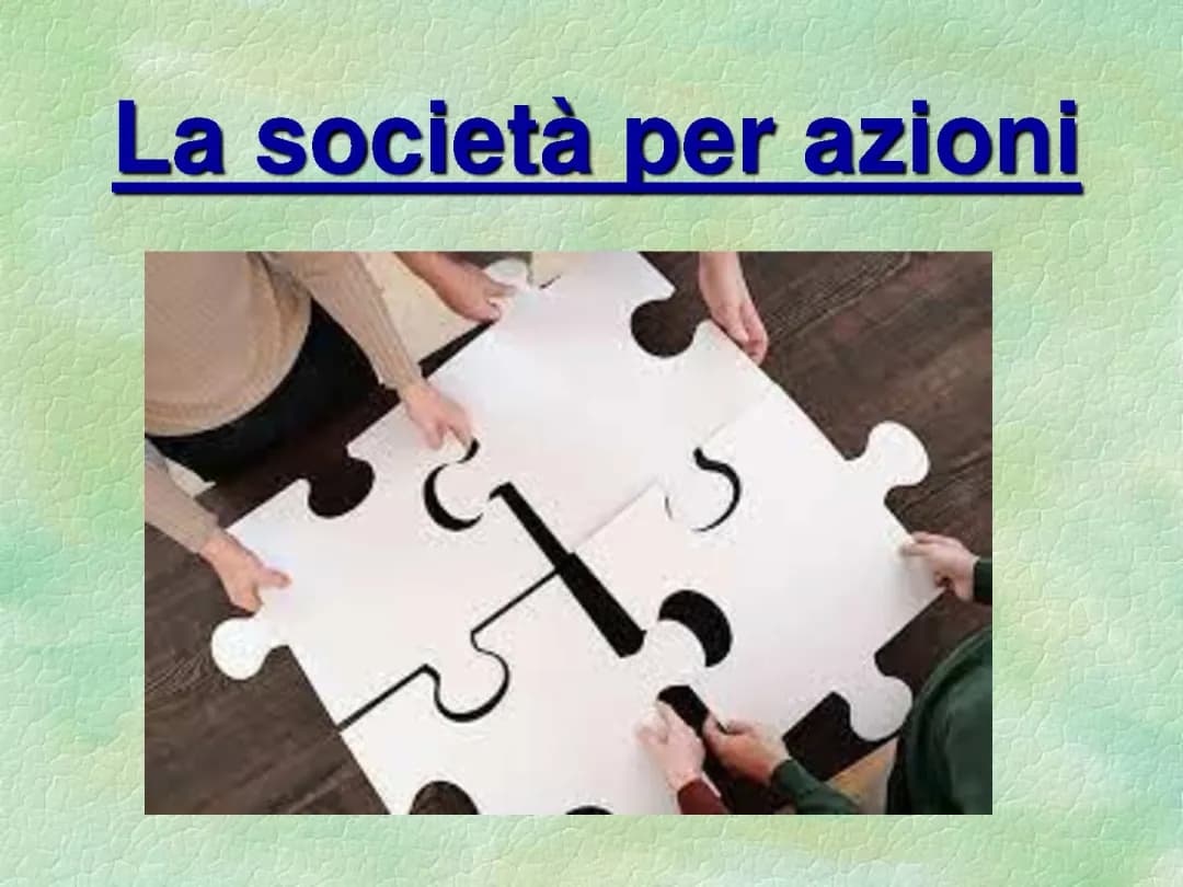 Le società per azioni