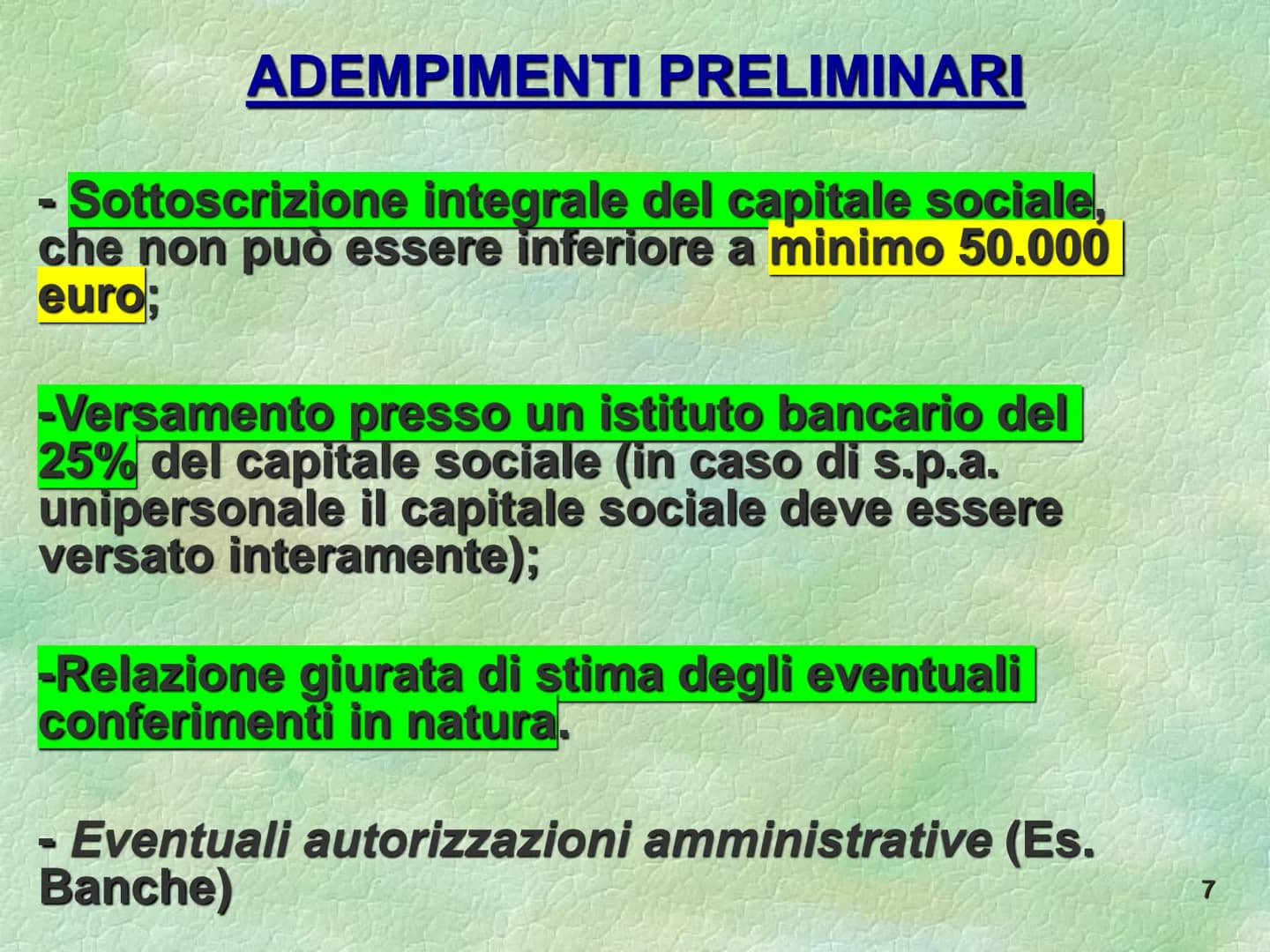 La società per azioni
S La società per azioni è società
di capitali dotata di
autonomia patrimoniale
perfetta, le cui quote di
partecipazion